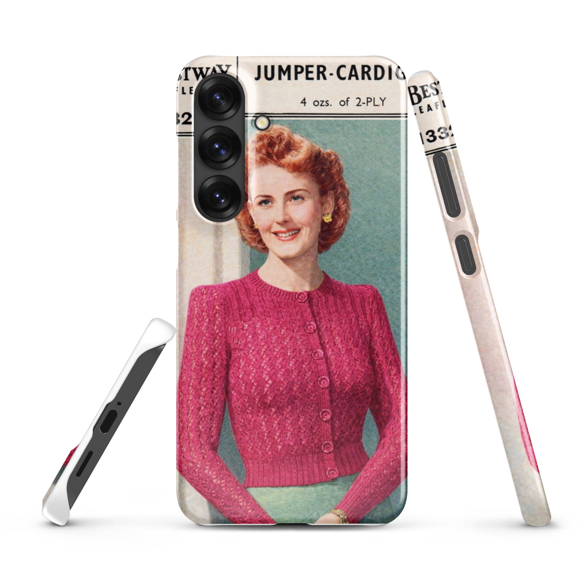 Lacy Cardigan Phone Case Samsung® - Sitting Pretty Knits
