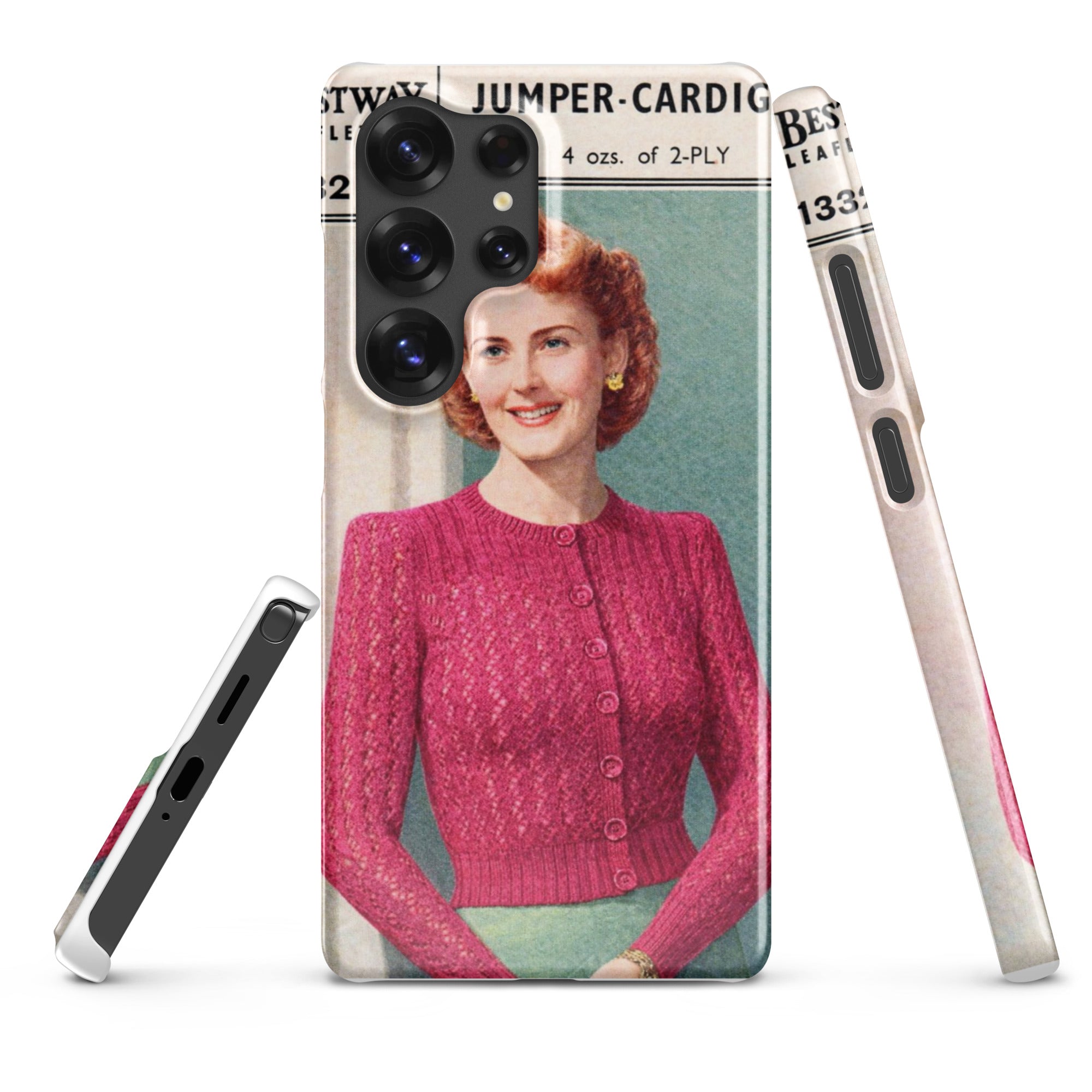 Lacy Cardigan Phone Case Samsung® - Sitting Pretty Knits