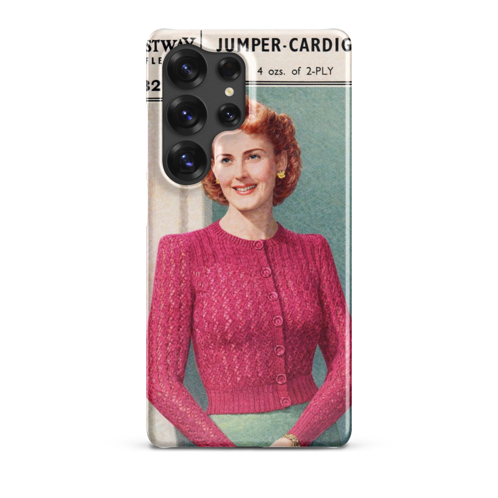 Lacy Cardigan Phone Case Samsung® - Sitting Pretty Knits