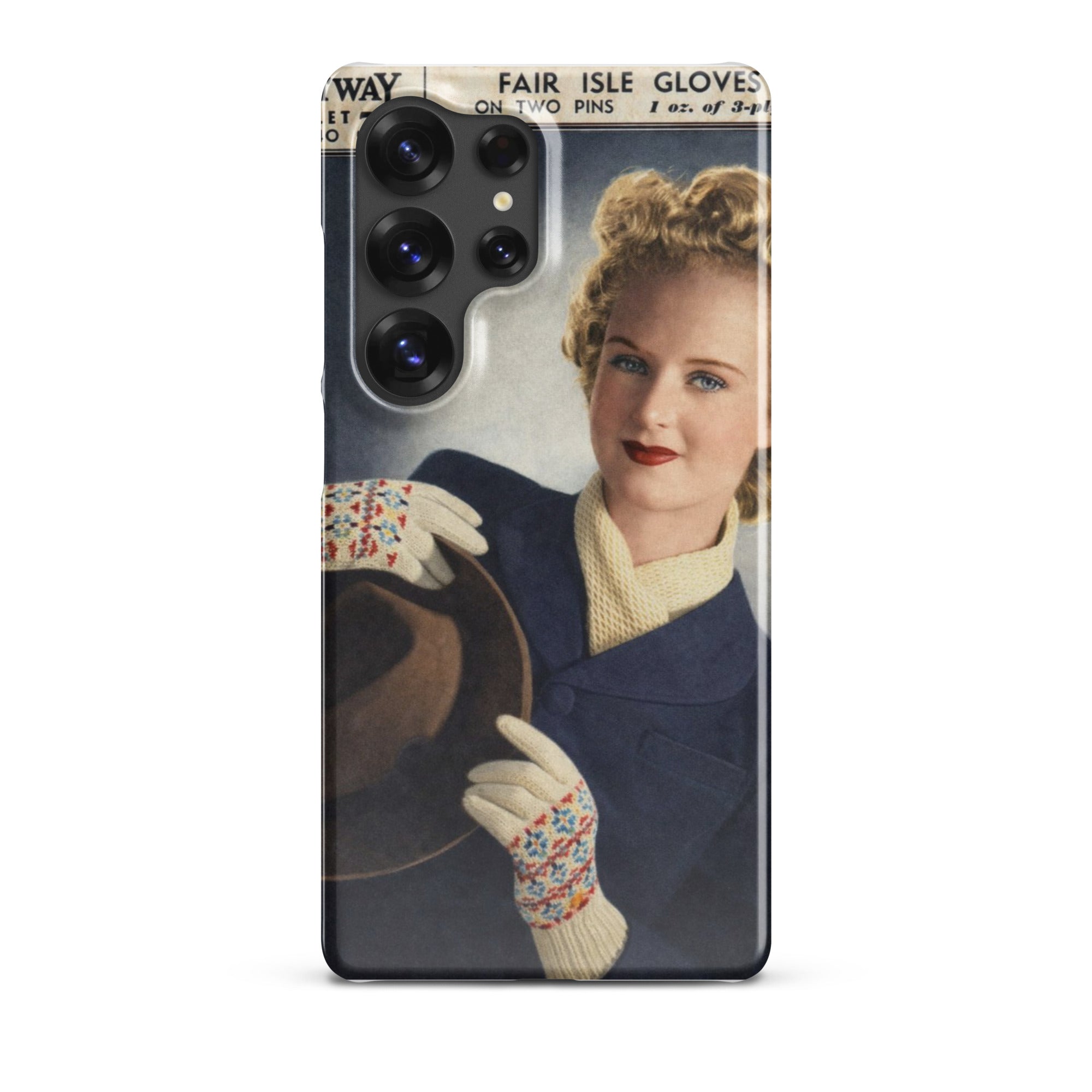 Fair Isle Gloves Phone Case for Samsung® - Sitting Pretty Knits