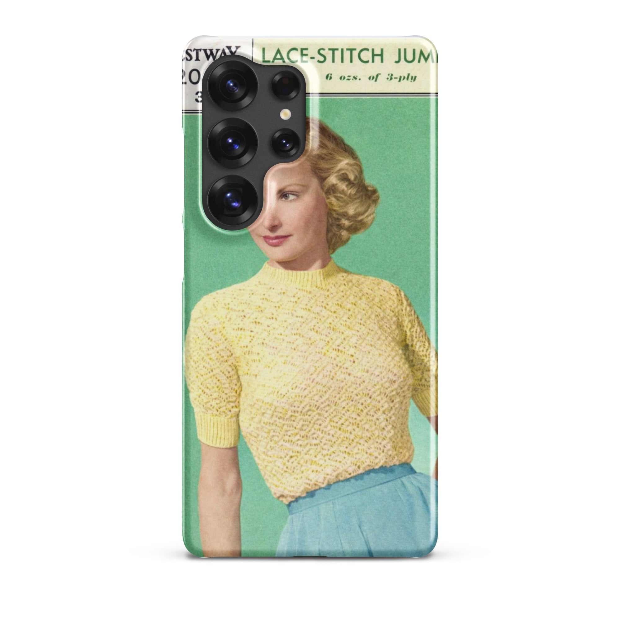 Lace Stitch Jumper Phone Case for Samsung® - Sitting Pretty Knits
