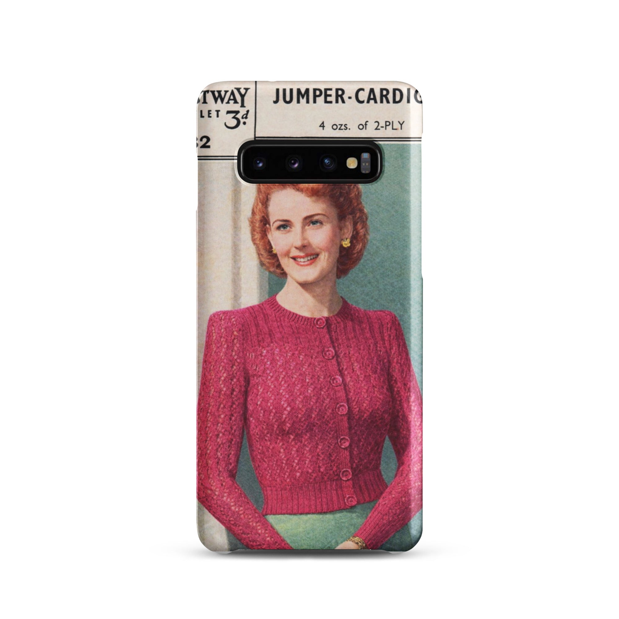 Lacy Cardigan Phone Case Samsung® - Sitting Pretty Knits