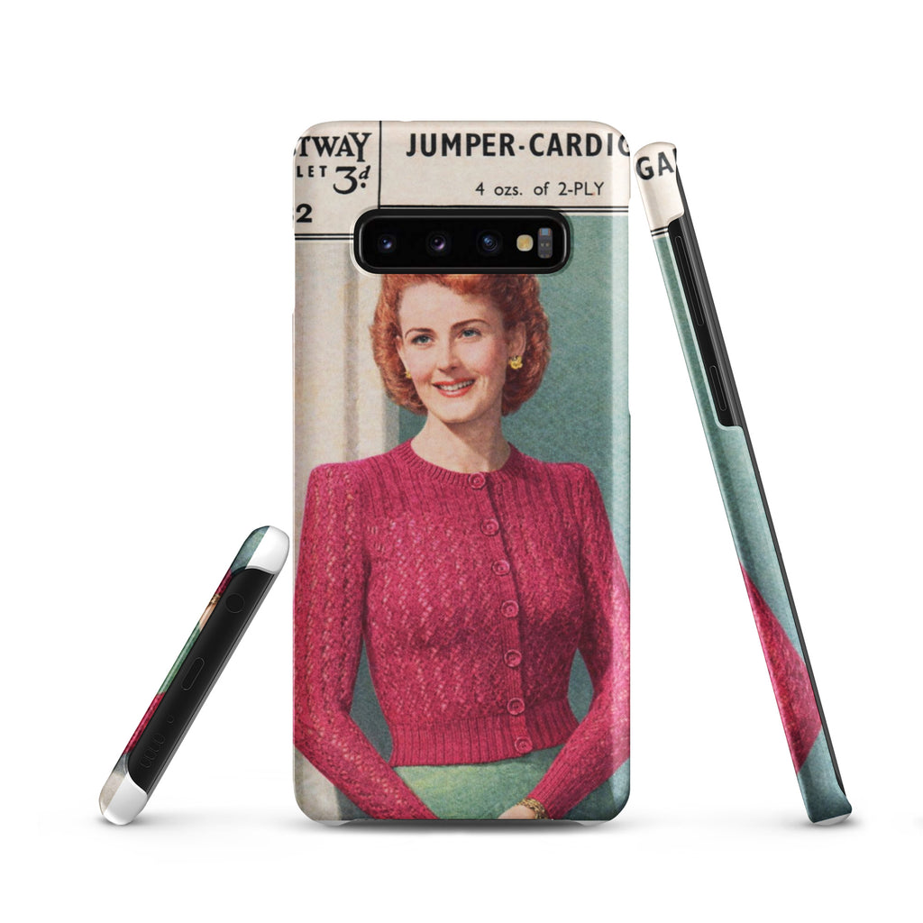 Lacy Cardigan Phone Case Samsung® - Sitting Pretty Knits