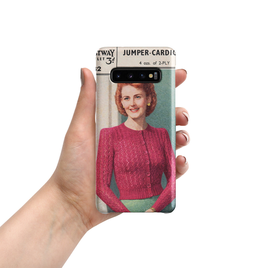 Lacy Cardigan Phone Case Samsung® - Sitting Pretty Knits