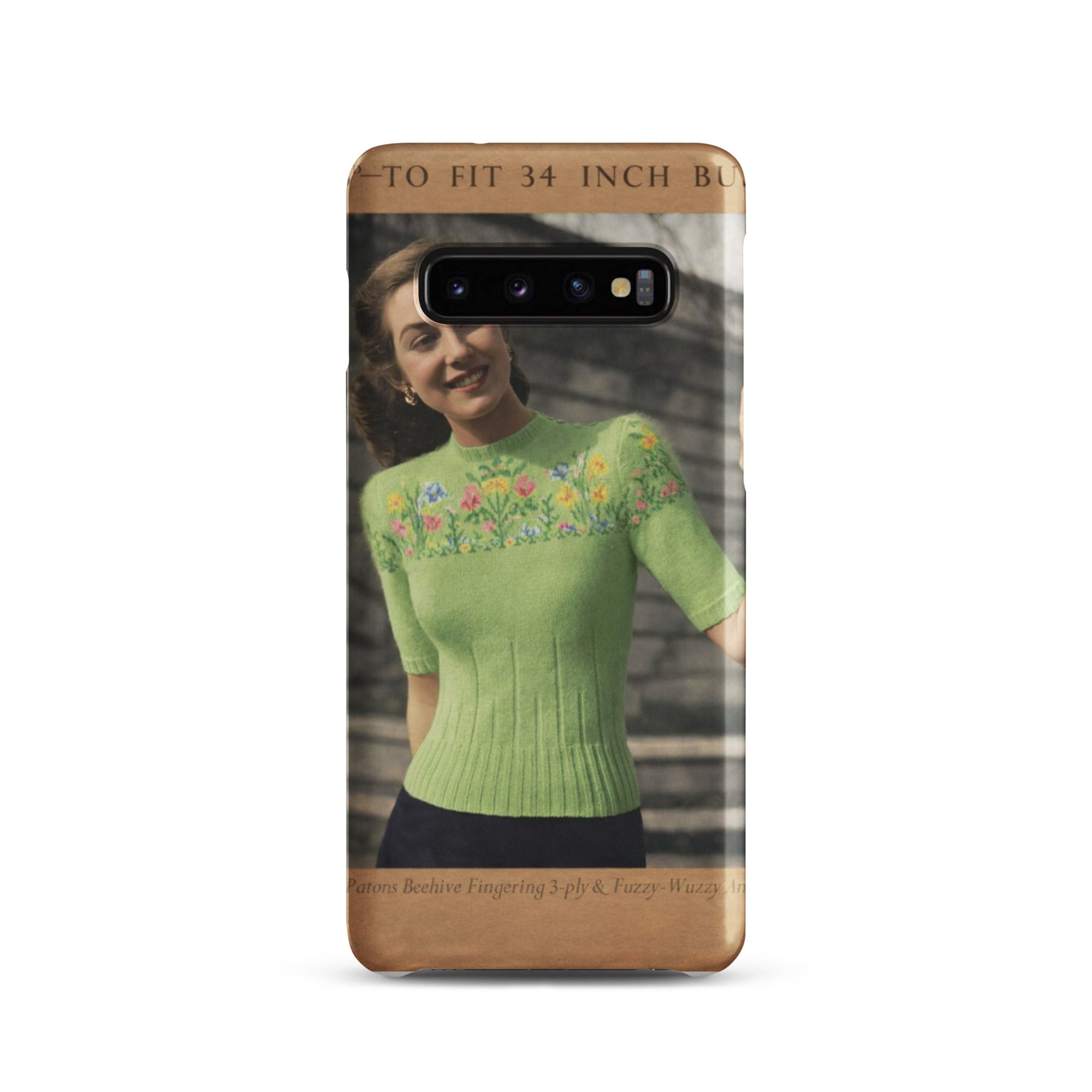Easter Flower Fair Isle Sweater for Samsung® - Sitting Pretty Knits