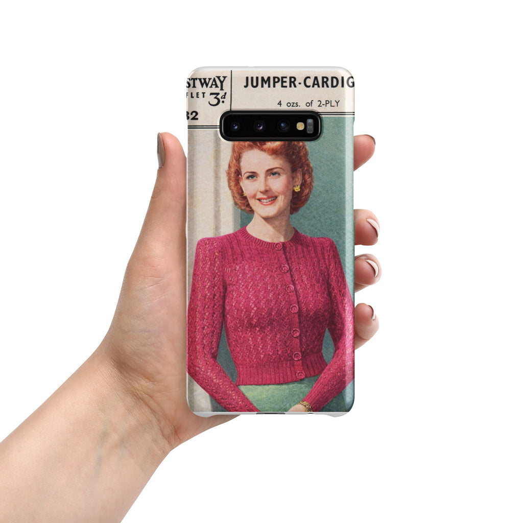 Lacy Cardigan Phone Case Samsung® - Sitting Pretty Knits