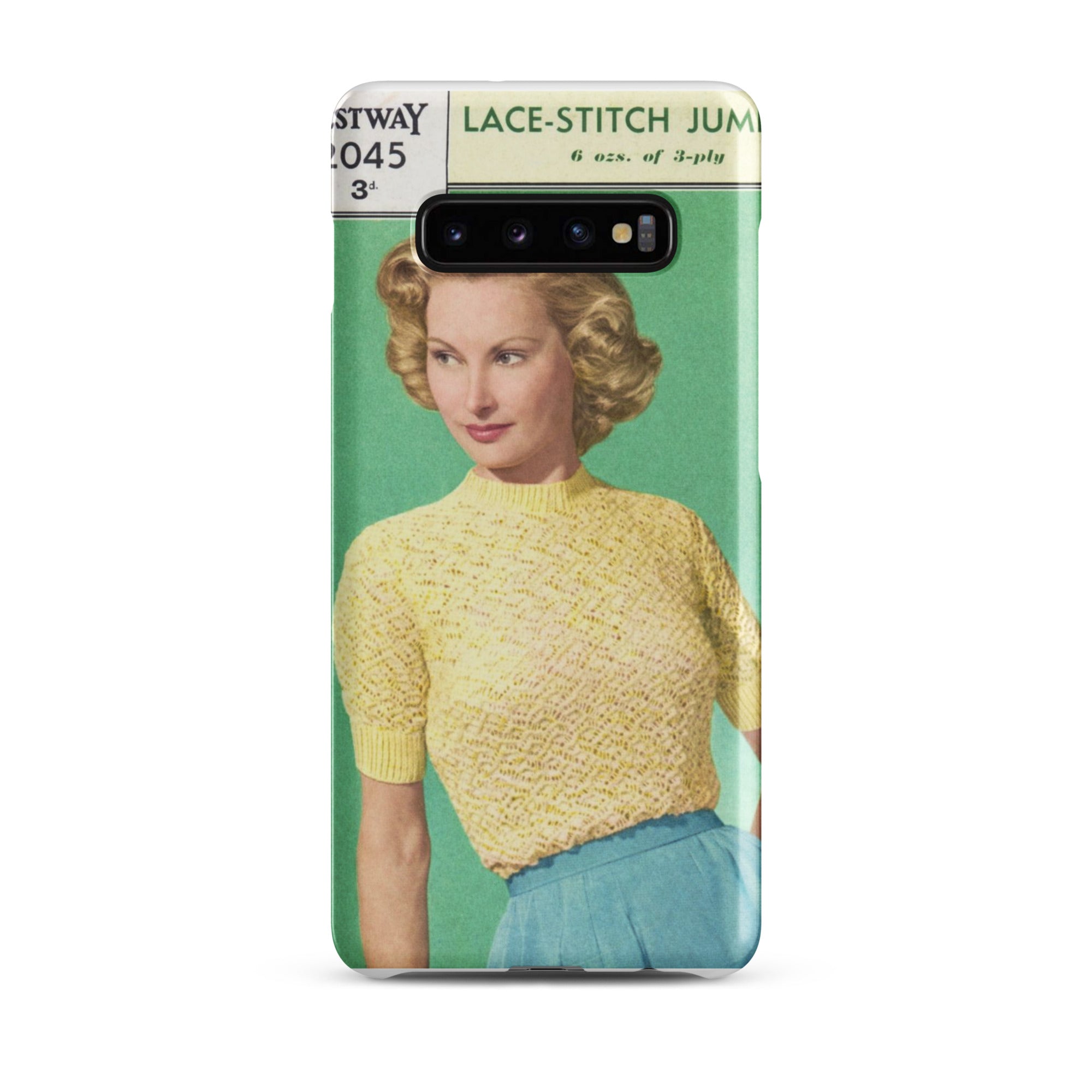 Lace Stitch Jumper Phone Case for Samsung® - Sitting Pretty Knits
