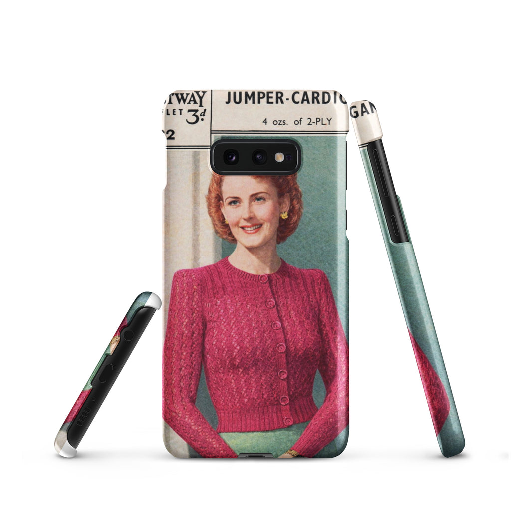 Lacy Cardigan Phone Case Samsung® - Sitting Pretty Knits