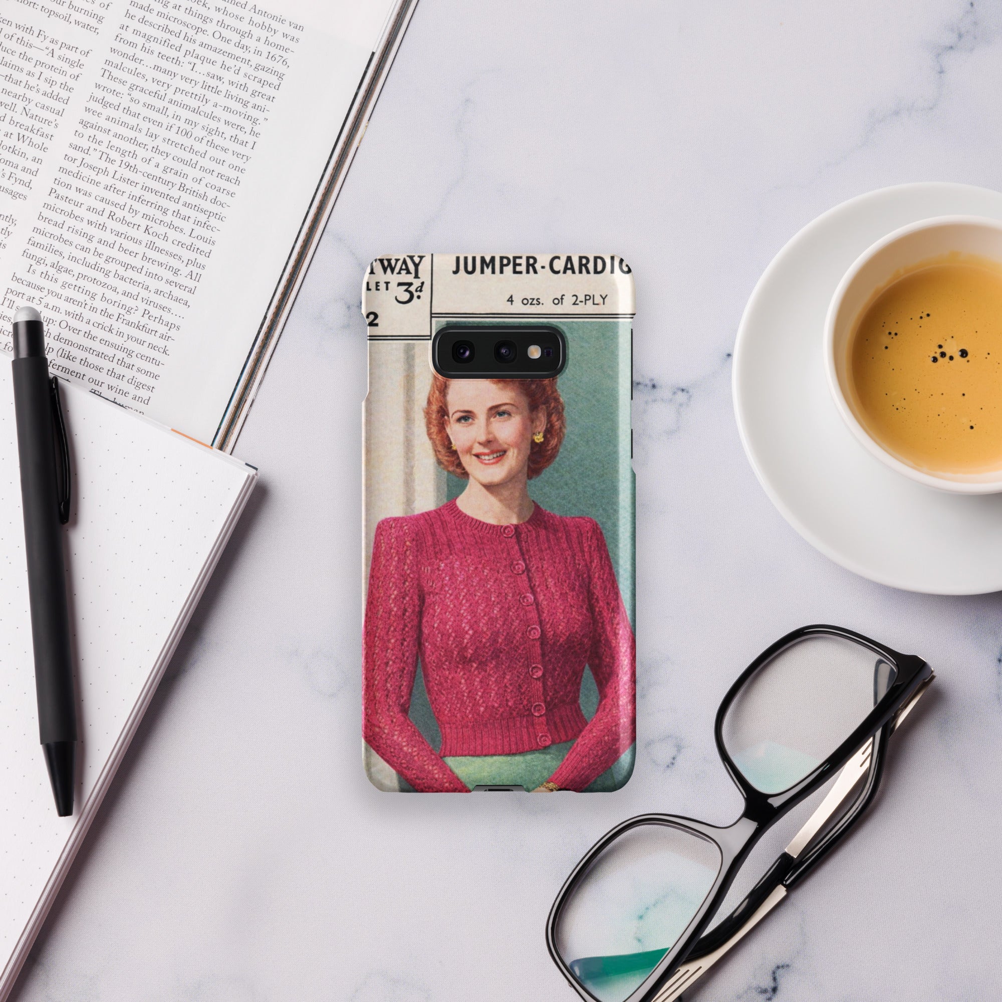 Lacy Cardigan Phone Case Samsung® - Sitting Pretty Knits