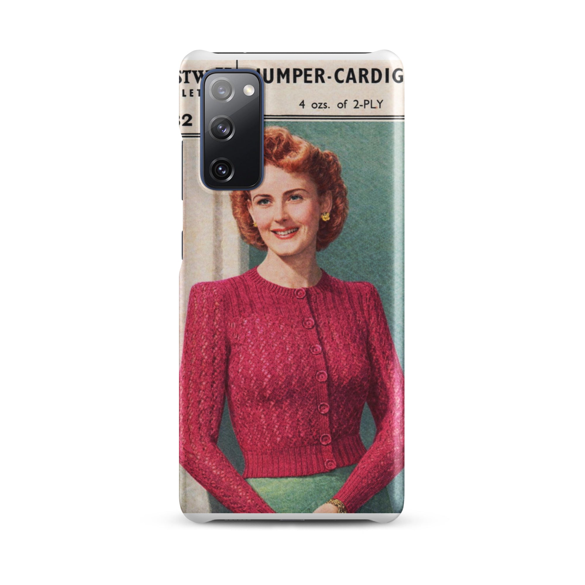 Lacy Cardigan Phone Case Samsung® - Sitting Pretty Knits