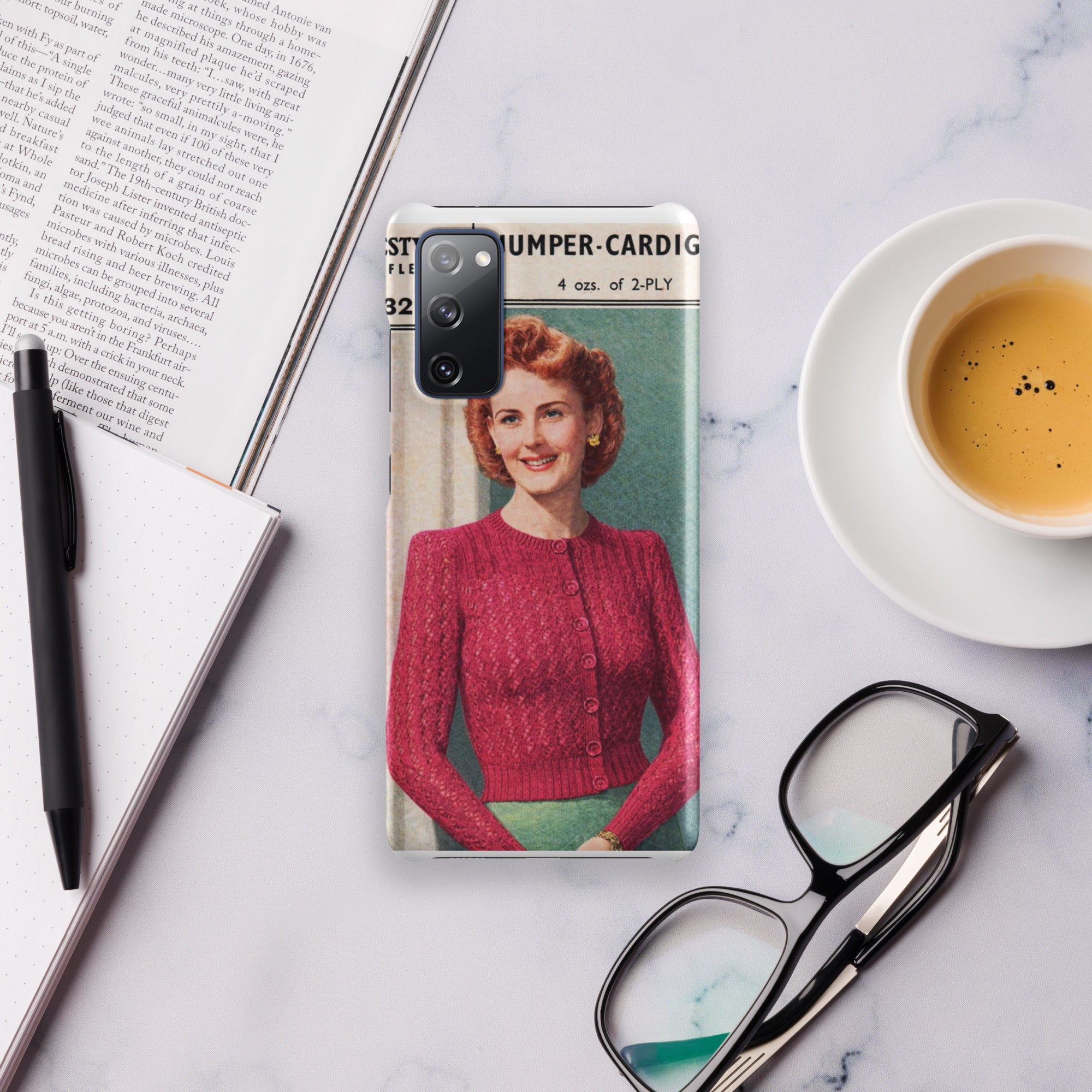 Lacy Cardigan Phone Case Samsung® - Sitting Pretty Knits