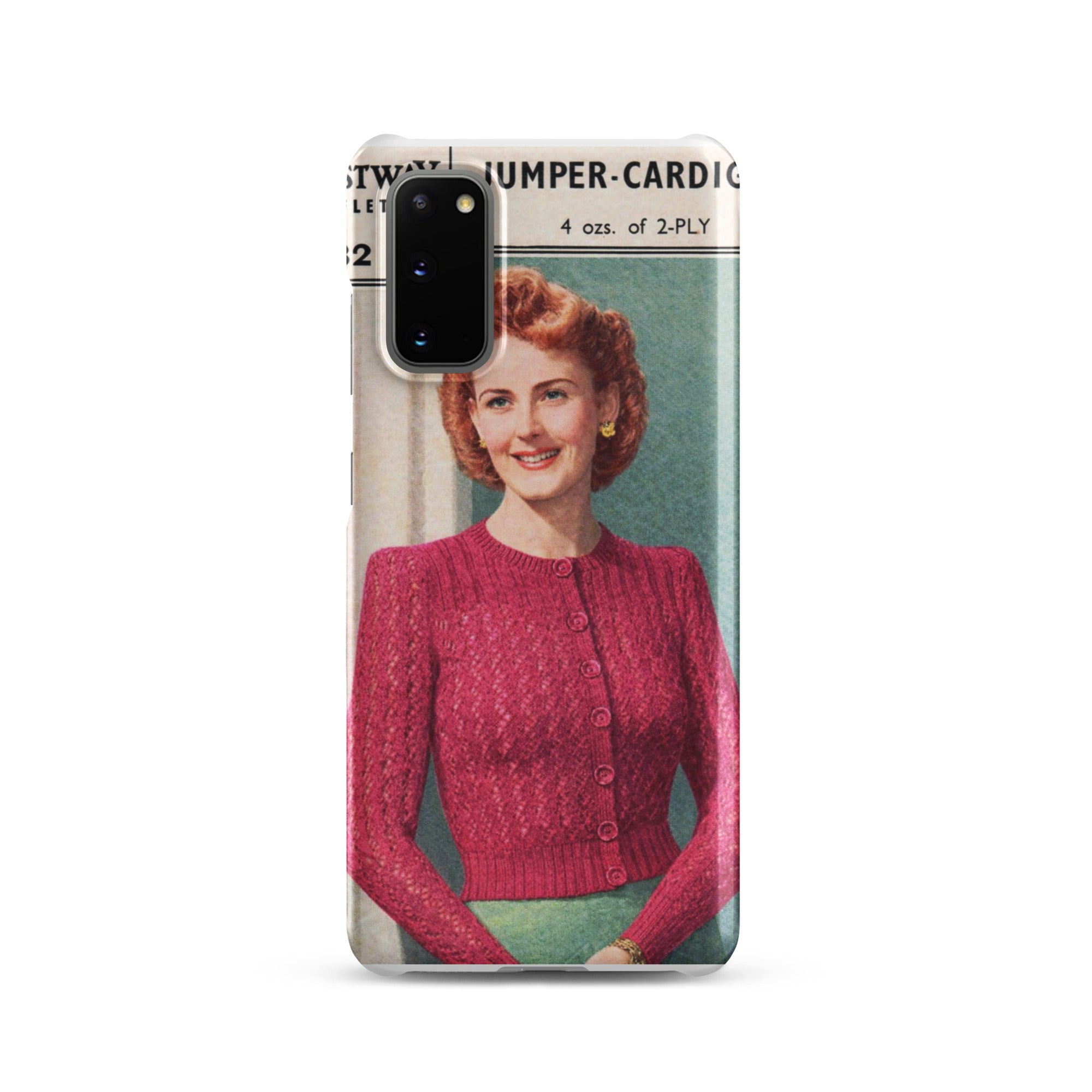Lacy Cardigan Phone Case Samsung® - Sitting Pretty Knits