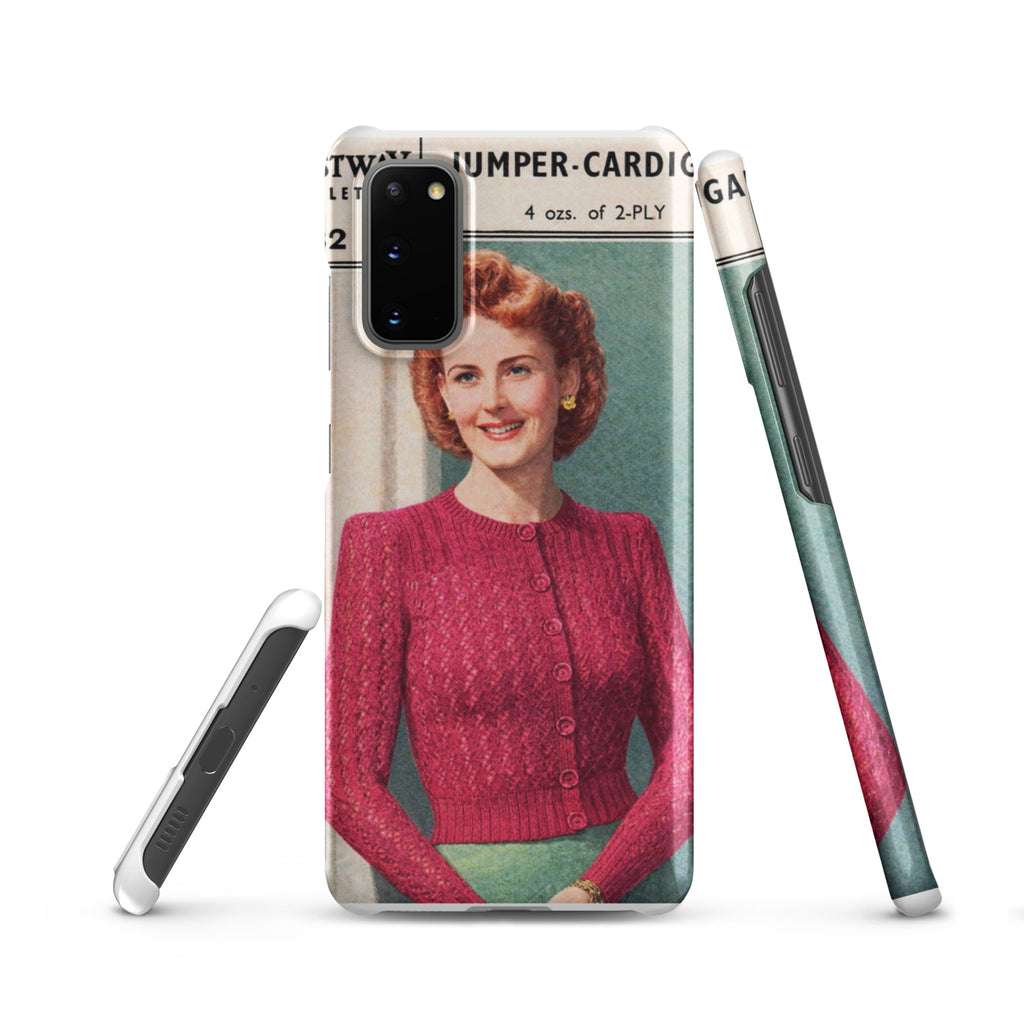Lacy Cardigan Phone Case Samsung® - Sitting Pretty Knits