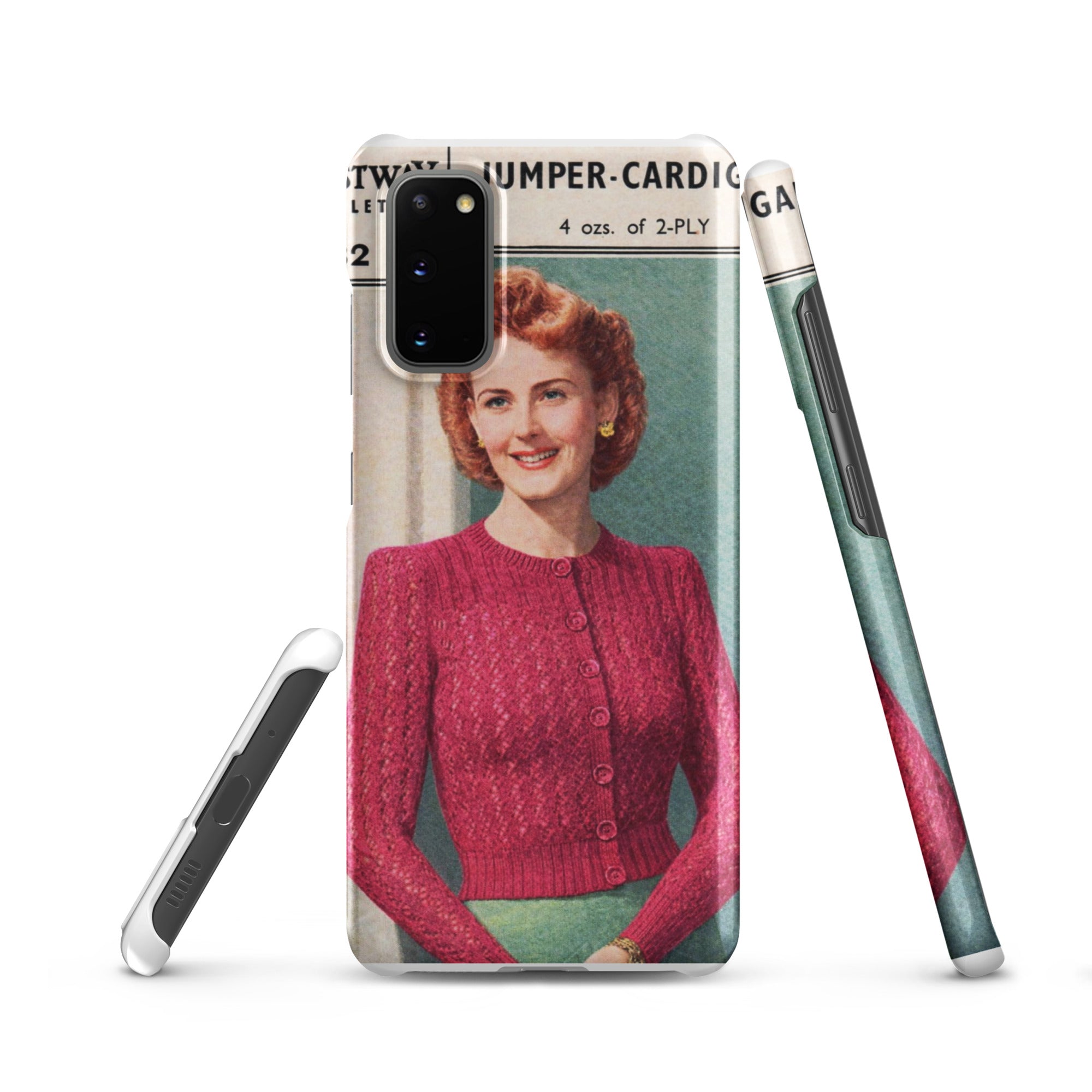 Lacy Cardigan Phone Case Samsung® - Sitting Pretty Knits