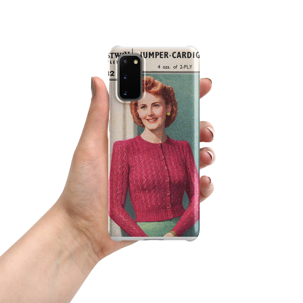 Lacy Cardigan Phone Case Samsung® - Sitting Pretty Knits