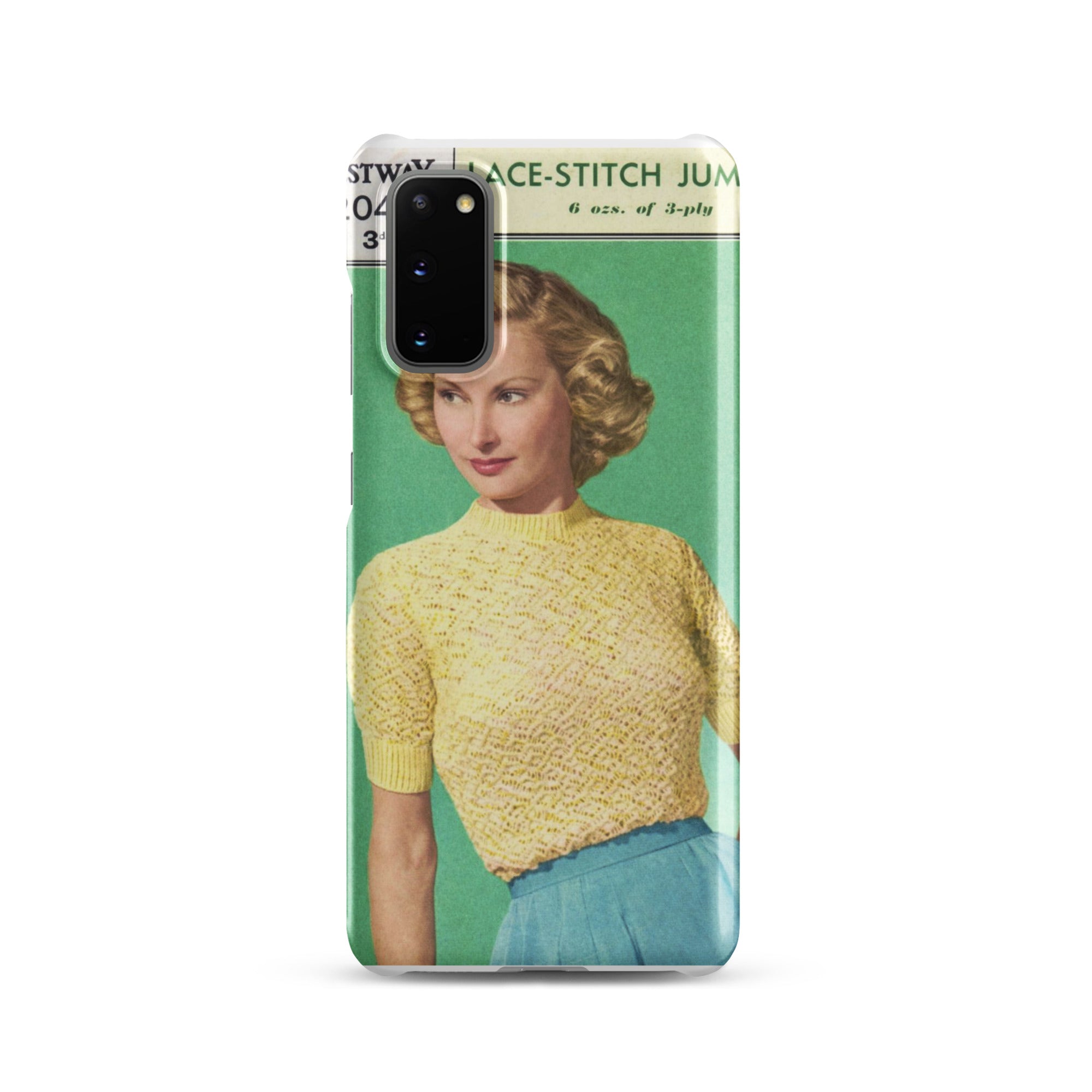 Lace Stitch Jumper Phone Case for Samsung® - Sitting Pretty Knits