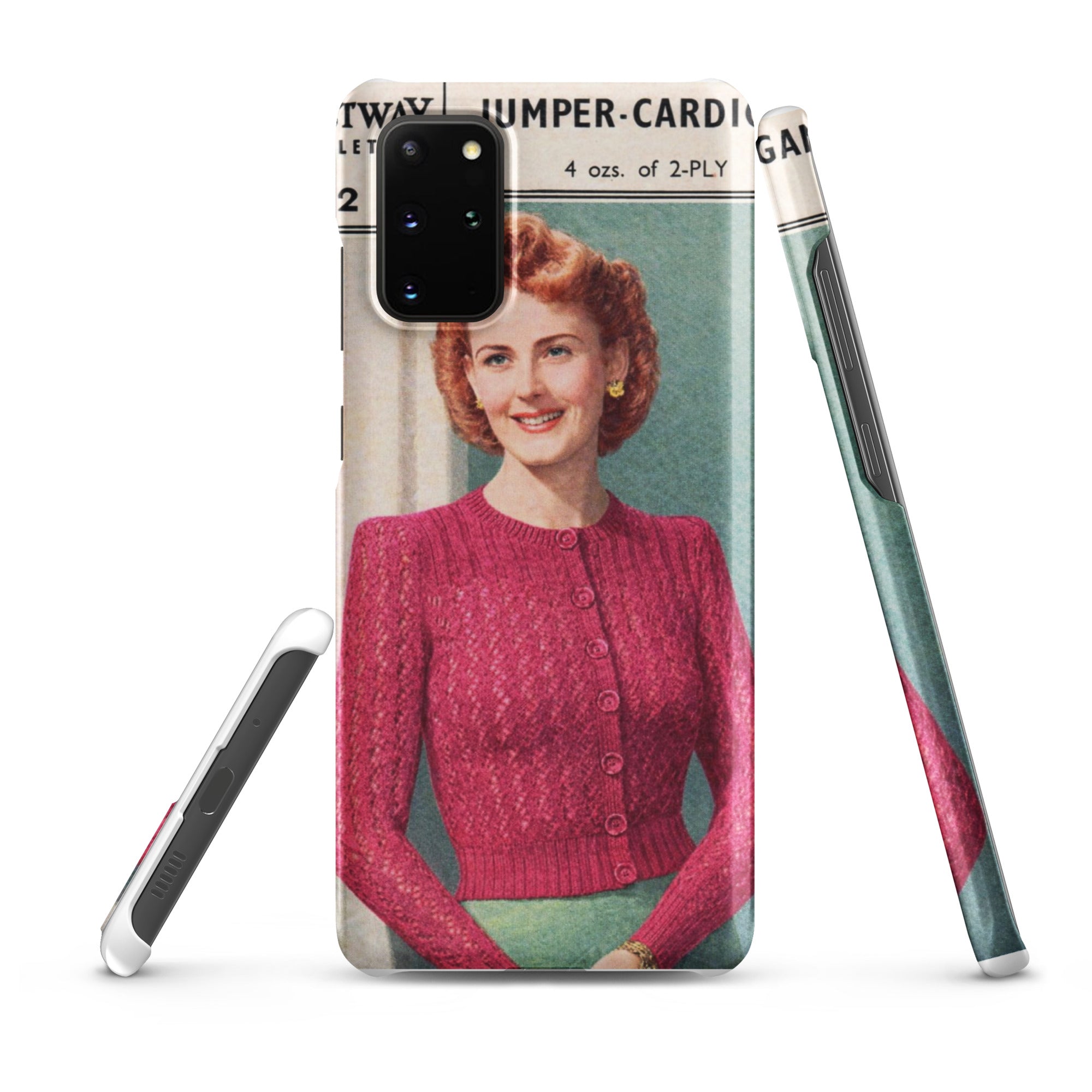 Lacy Cardigan Phone Case Samsung® - Sitting Pretty Knits