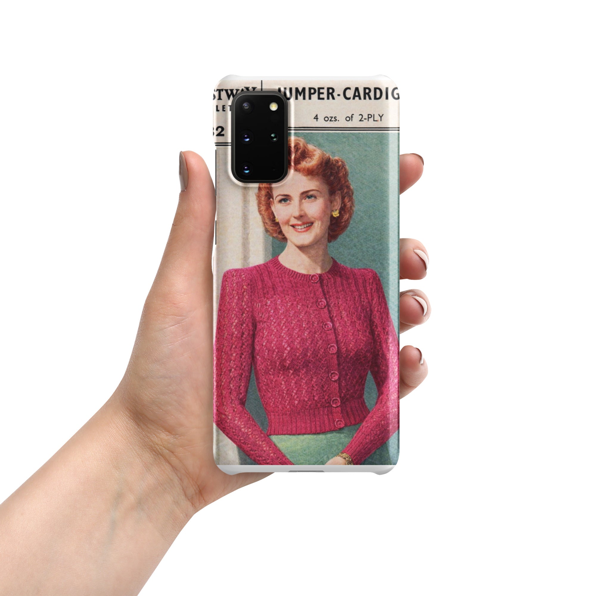 Lacy Cardigan Phone Case Samsung® - Sitting Pretty Knits