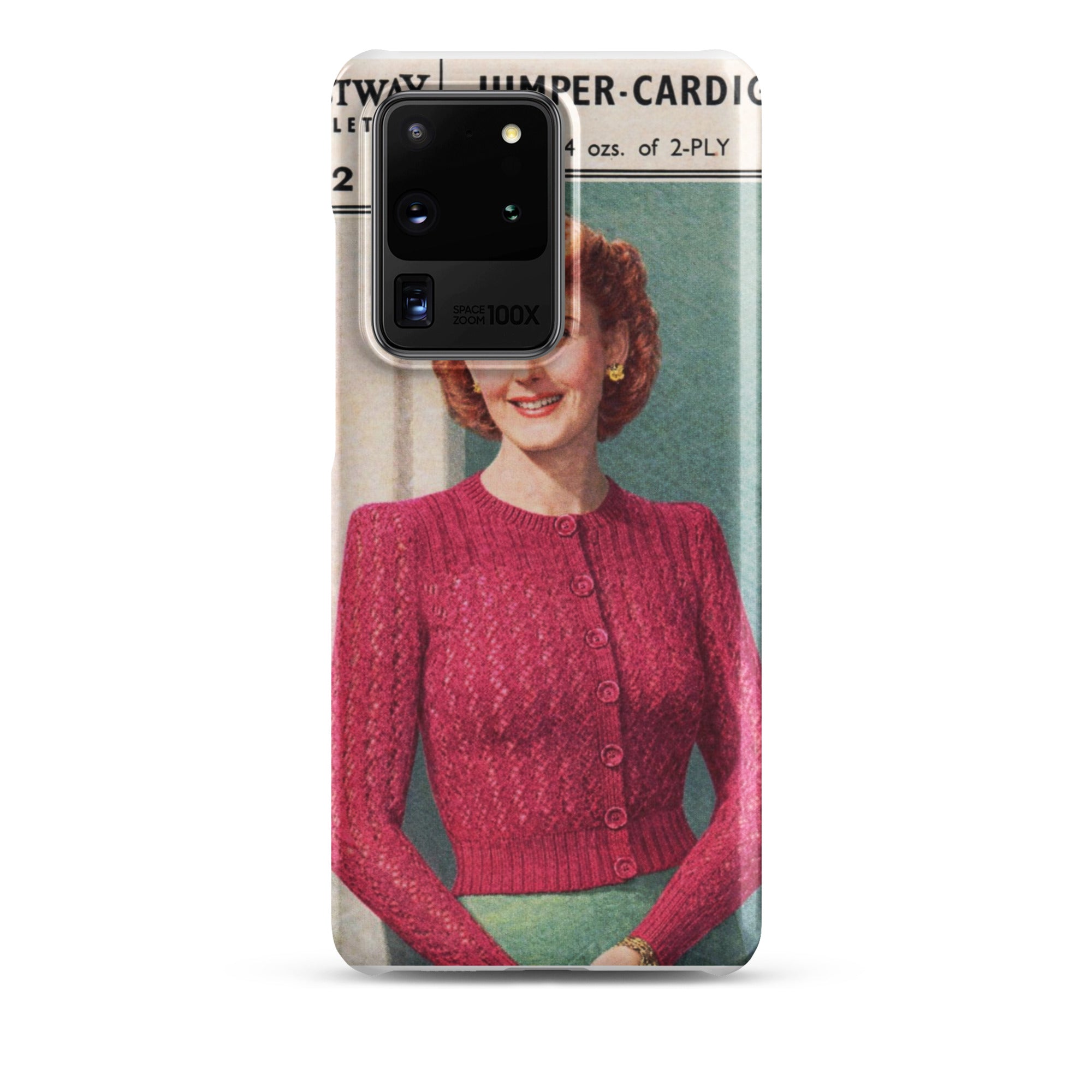 Lacy Cardigan Phone Case Samsung® - Sitting Pretty Knits