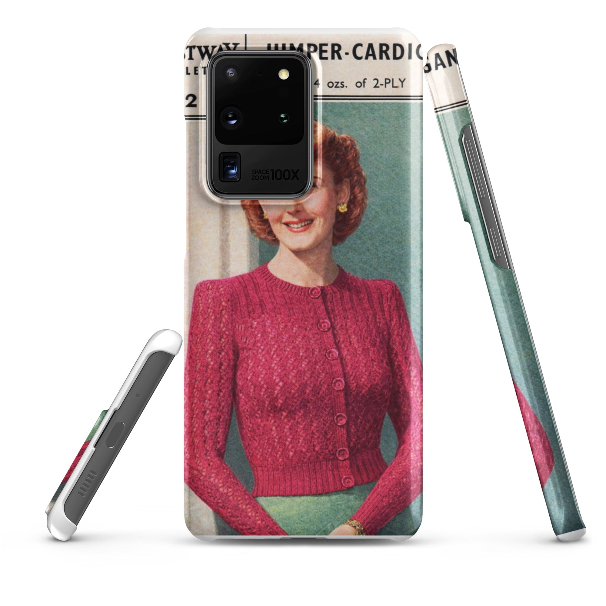Lacy Cardigan Phone Case Samsung® - Sitting Pretty Knits