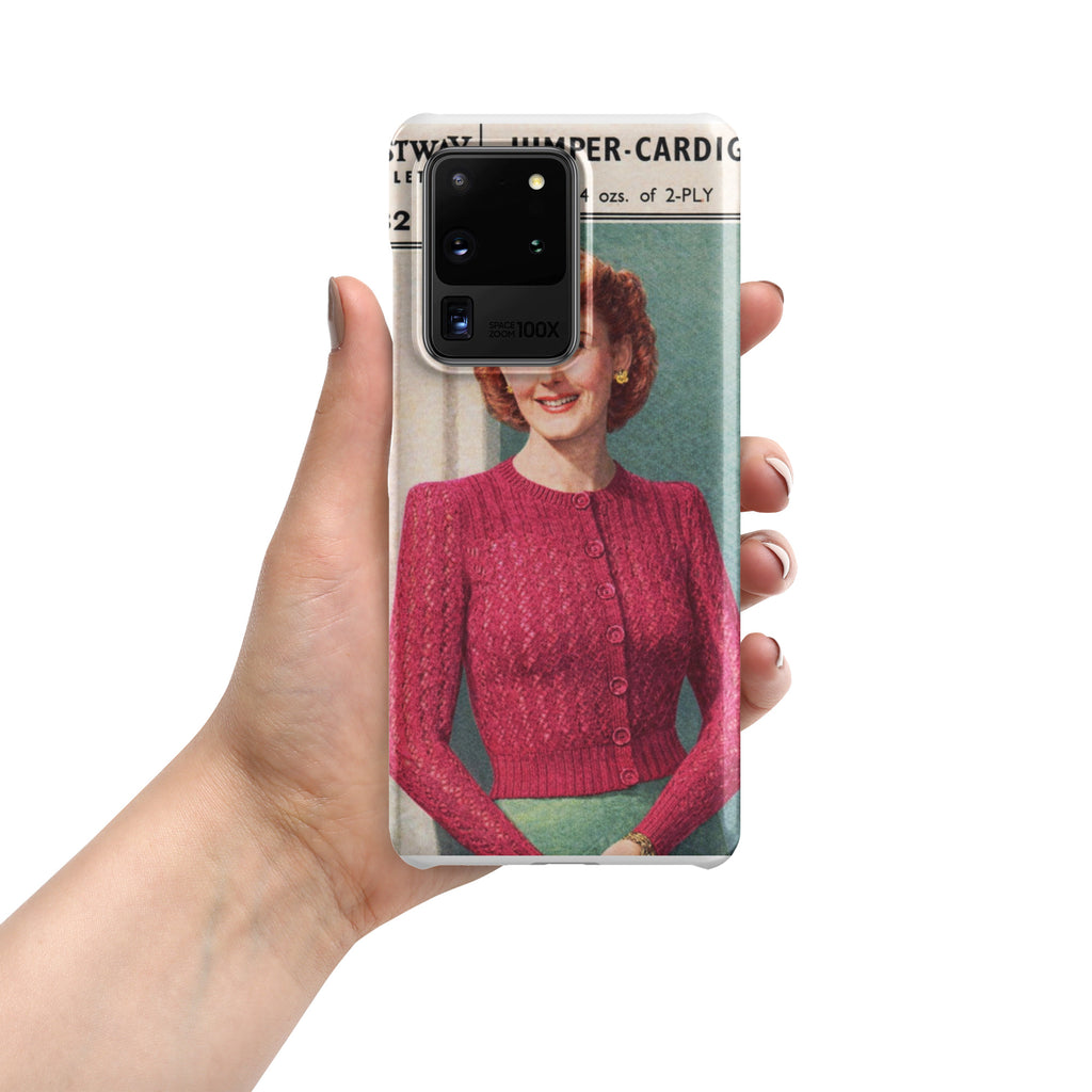 Lacy Cardigan Phone Case Samsung® - Sitting Pretty Knits