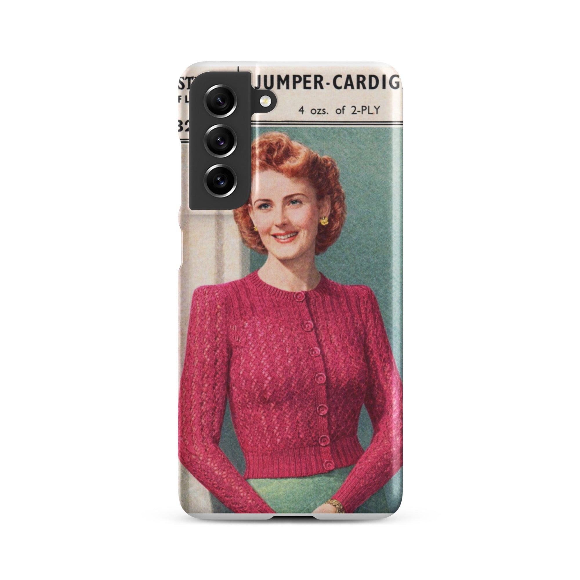 Lacy Cardigan Phone Case Samsung® - Sitting Pretty Knits