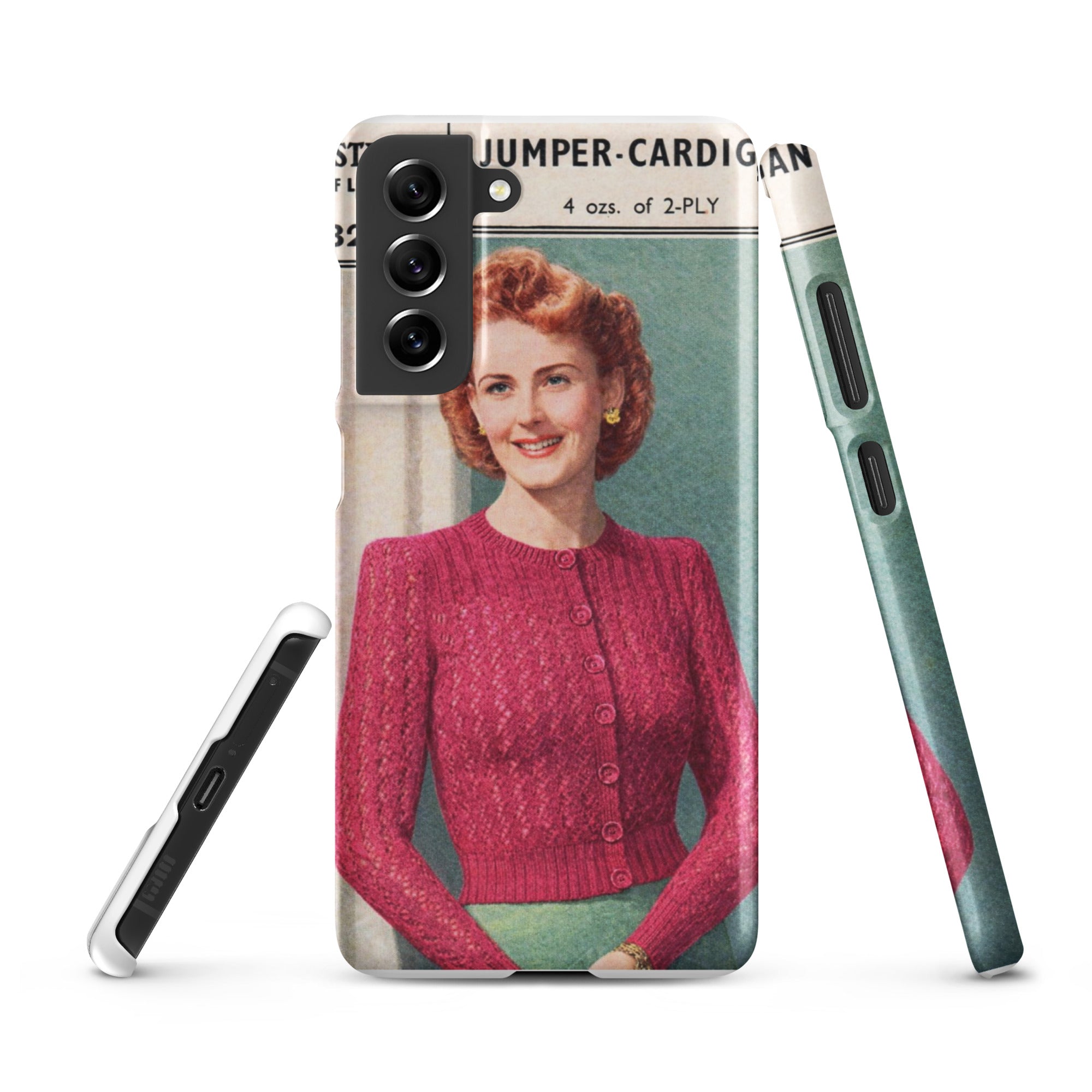 Lacy Cardigan Phone Case Samsung® - Sitting Pretty Knits