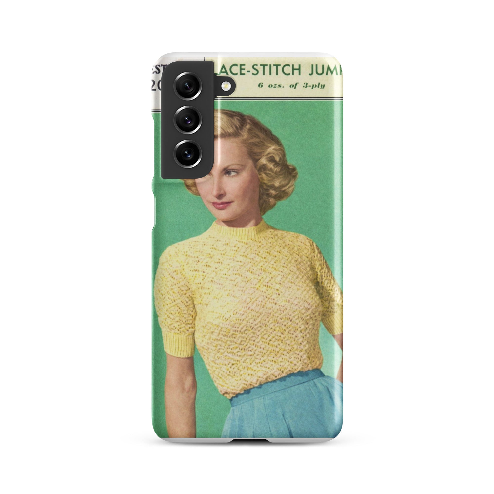 Lace Stitch Jumper Phone Case for Samsung® - Sitting Pretty Knits