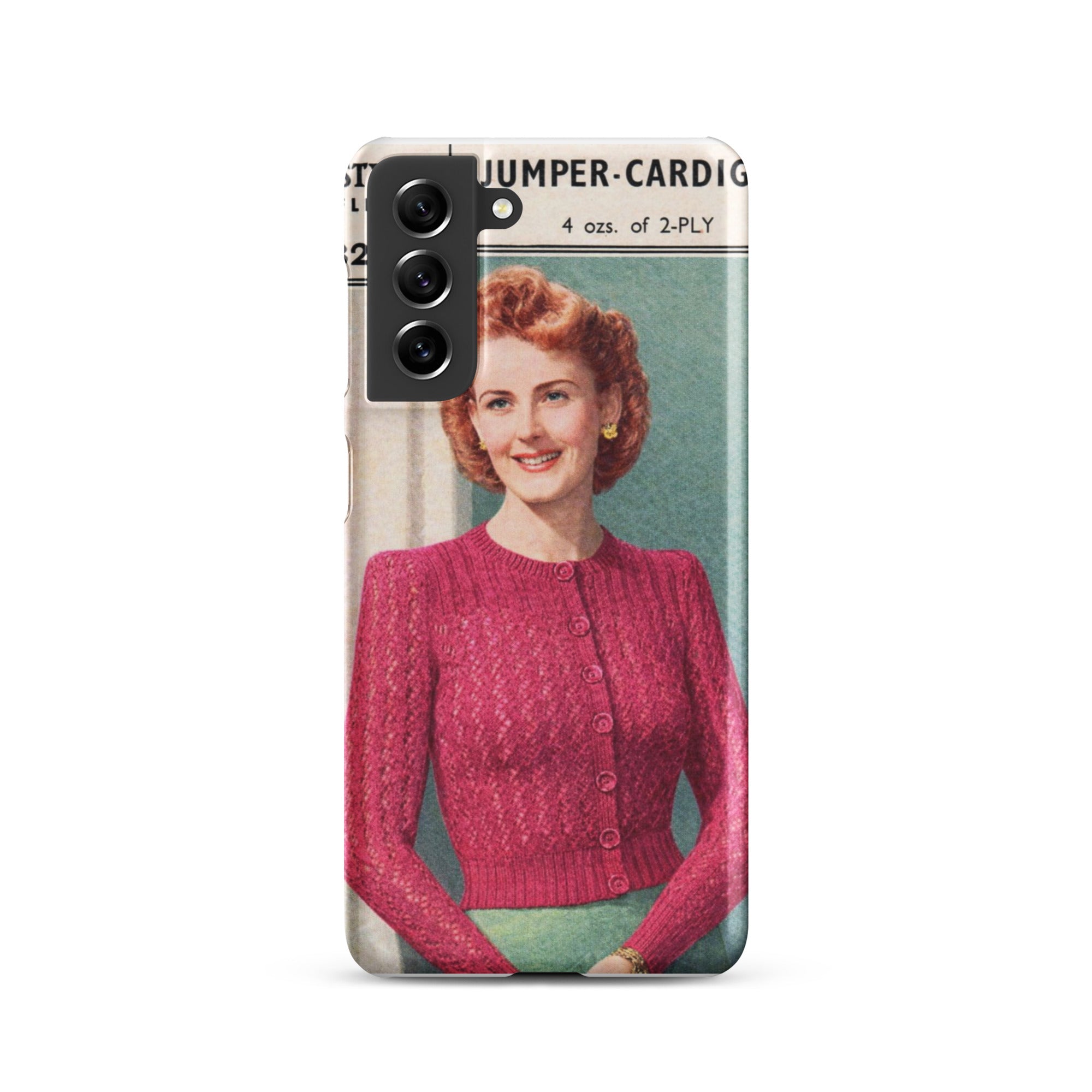 Lacy Cardigan Phone Case Samsung® - Sitting Pretty Knits