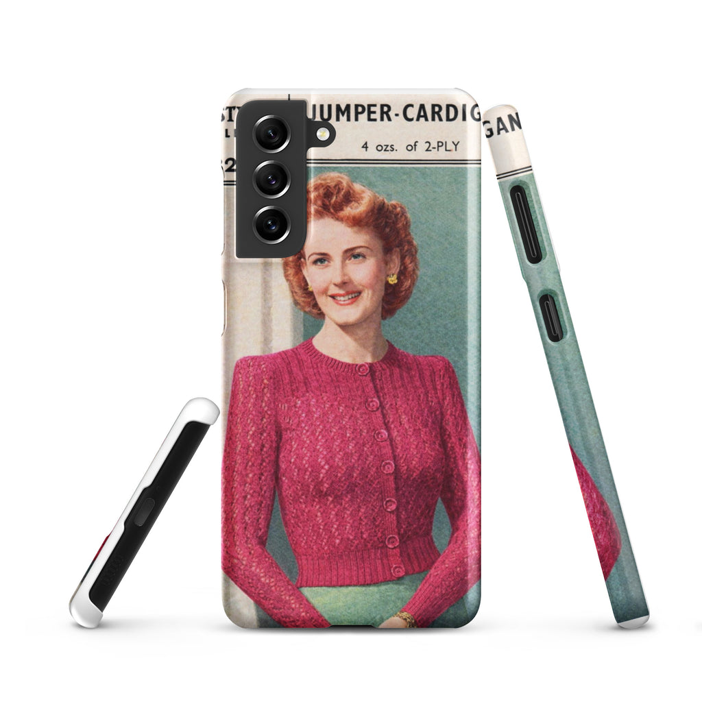 Lacy Cardigan Phone Case Samsung® - Sitting Pretty Knits