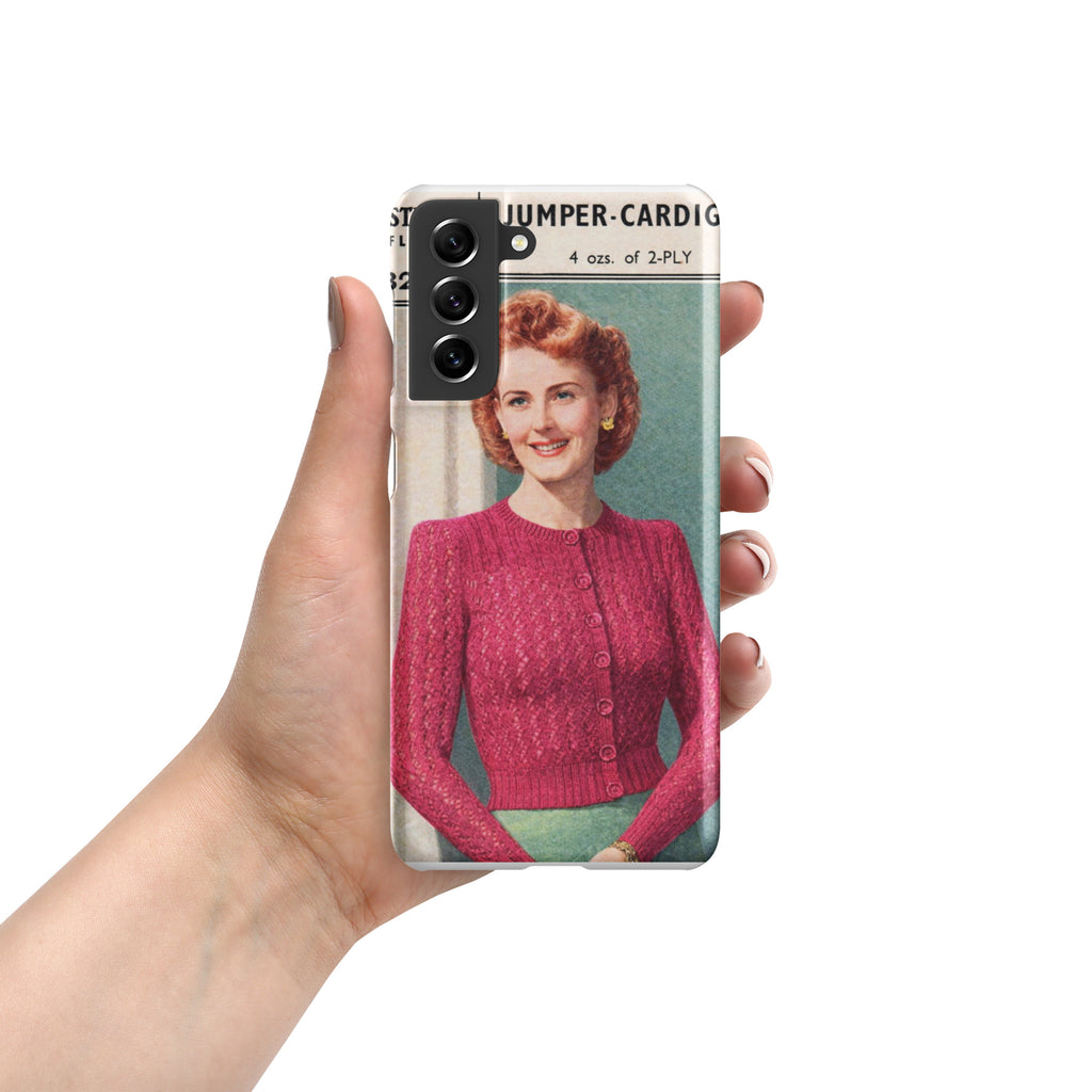 Lacy Cardigan Phone Case Samsung® - Sitting Pretty Knits