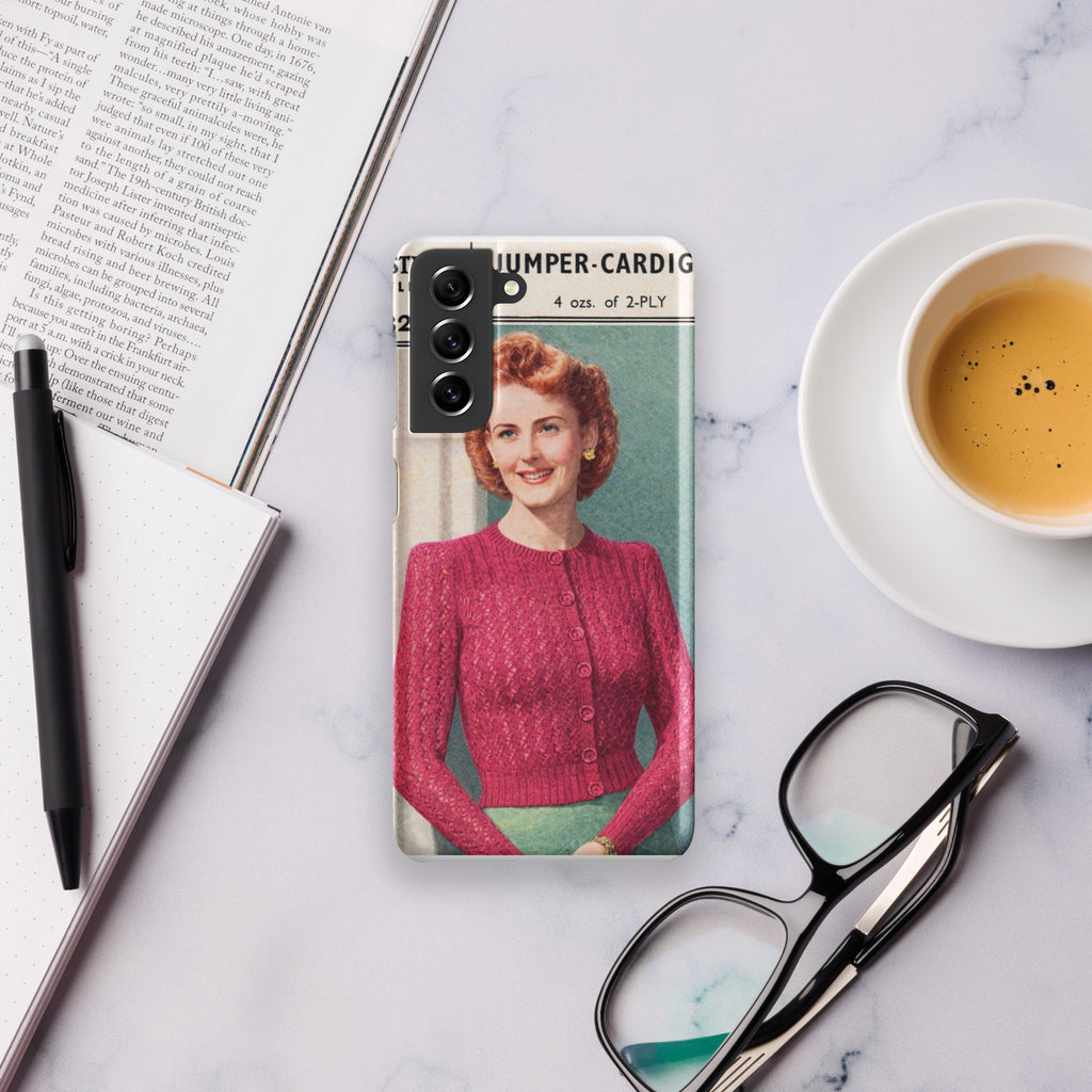 Lacy Cardigan Phone Case Samsung® - Sitting Pretty Knits
