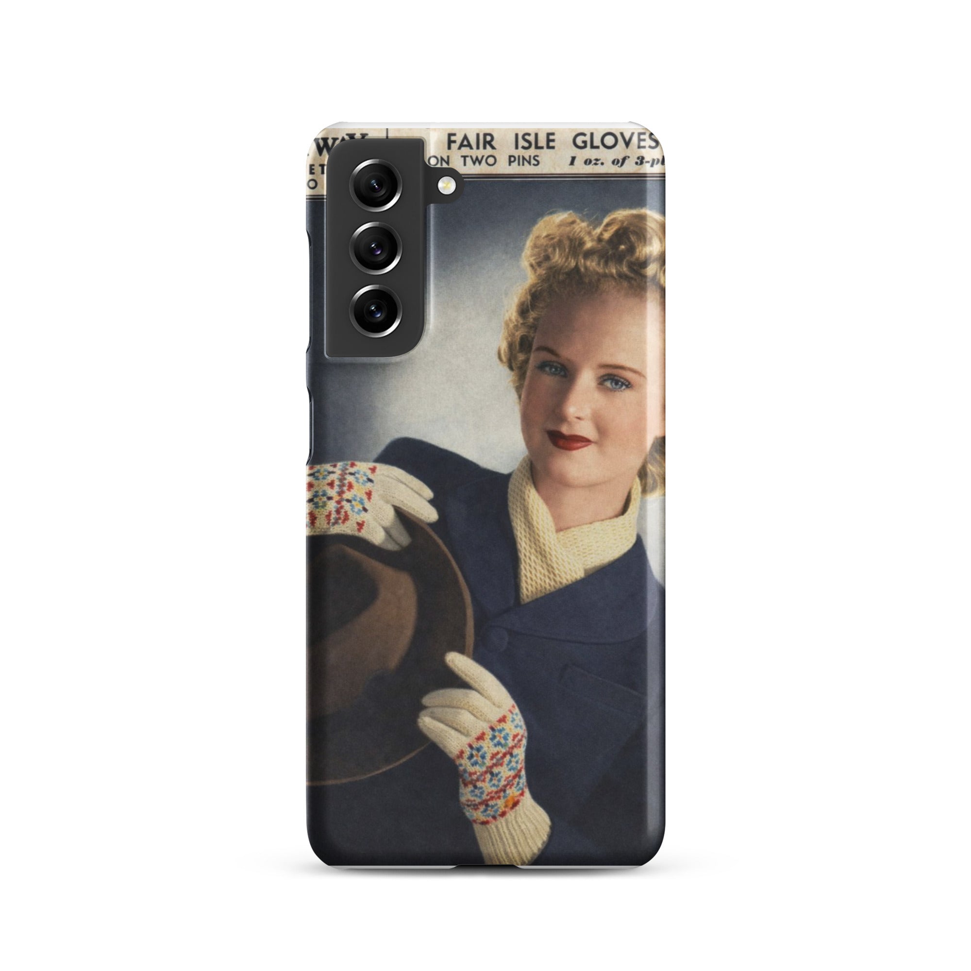 Fair Isle Gloves Phone Case for Samsung® - Sitting Pretty Knits