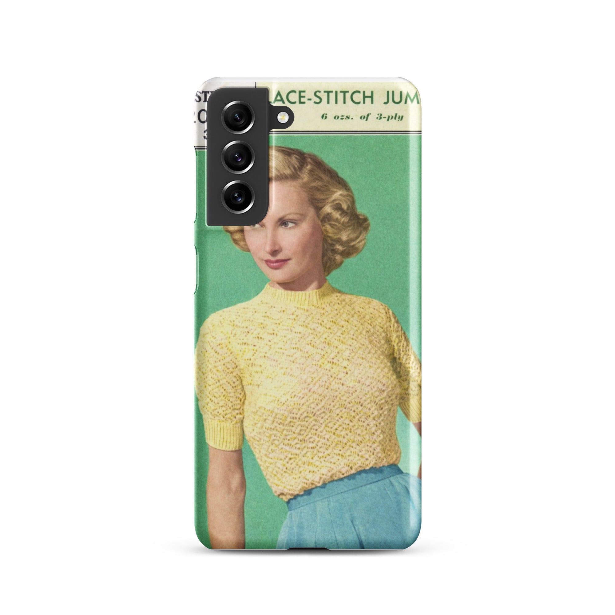 Lace Stitch Jumper Phone Case for Samsung® - Sitting Pretty Knits