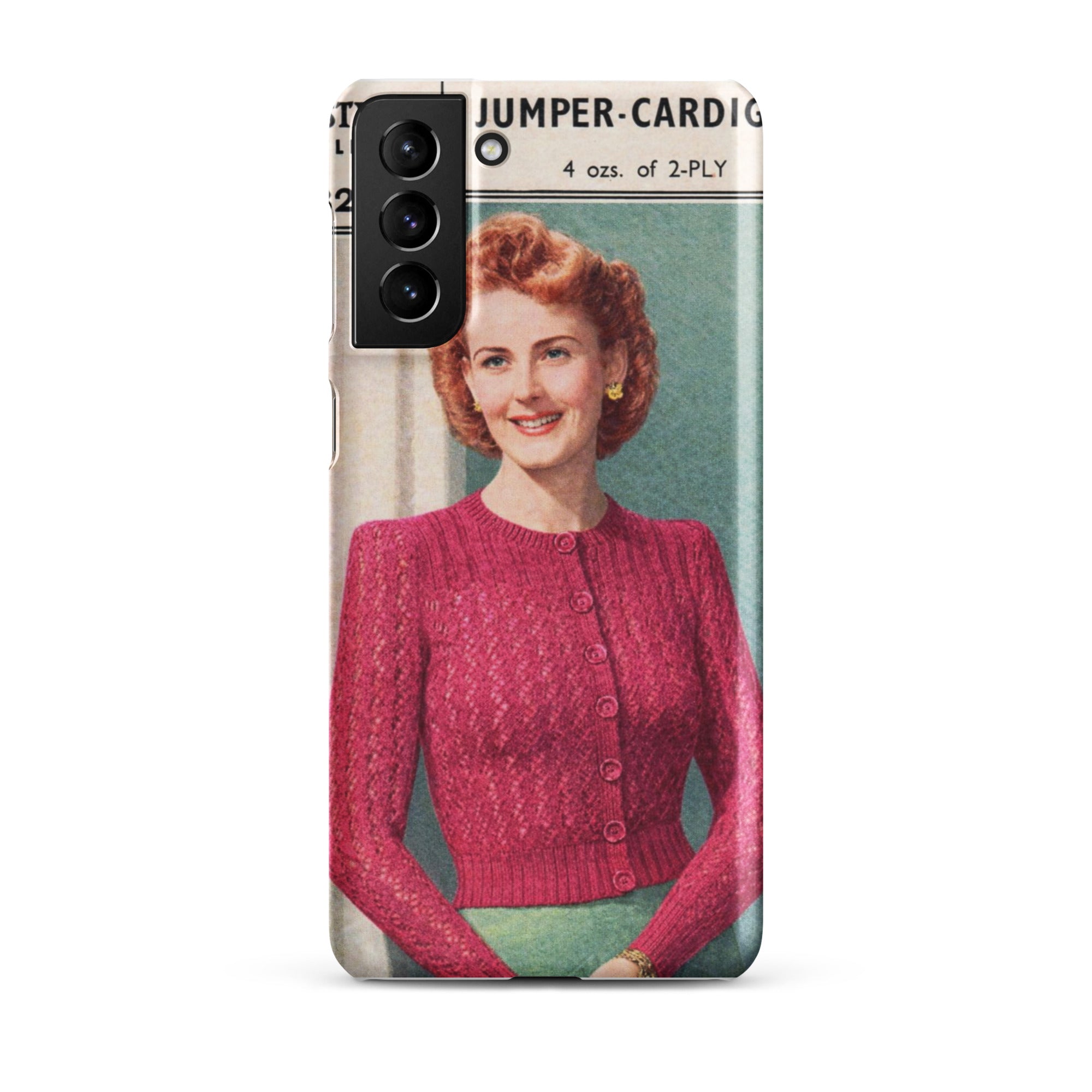 Lacy Cardigan Phone Case Samsung® - Sitting Pretty Knits