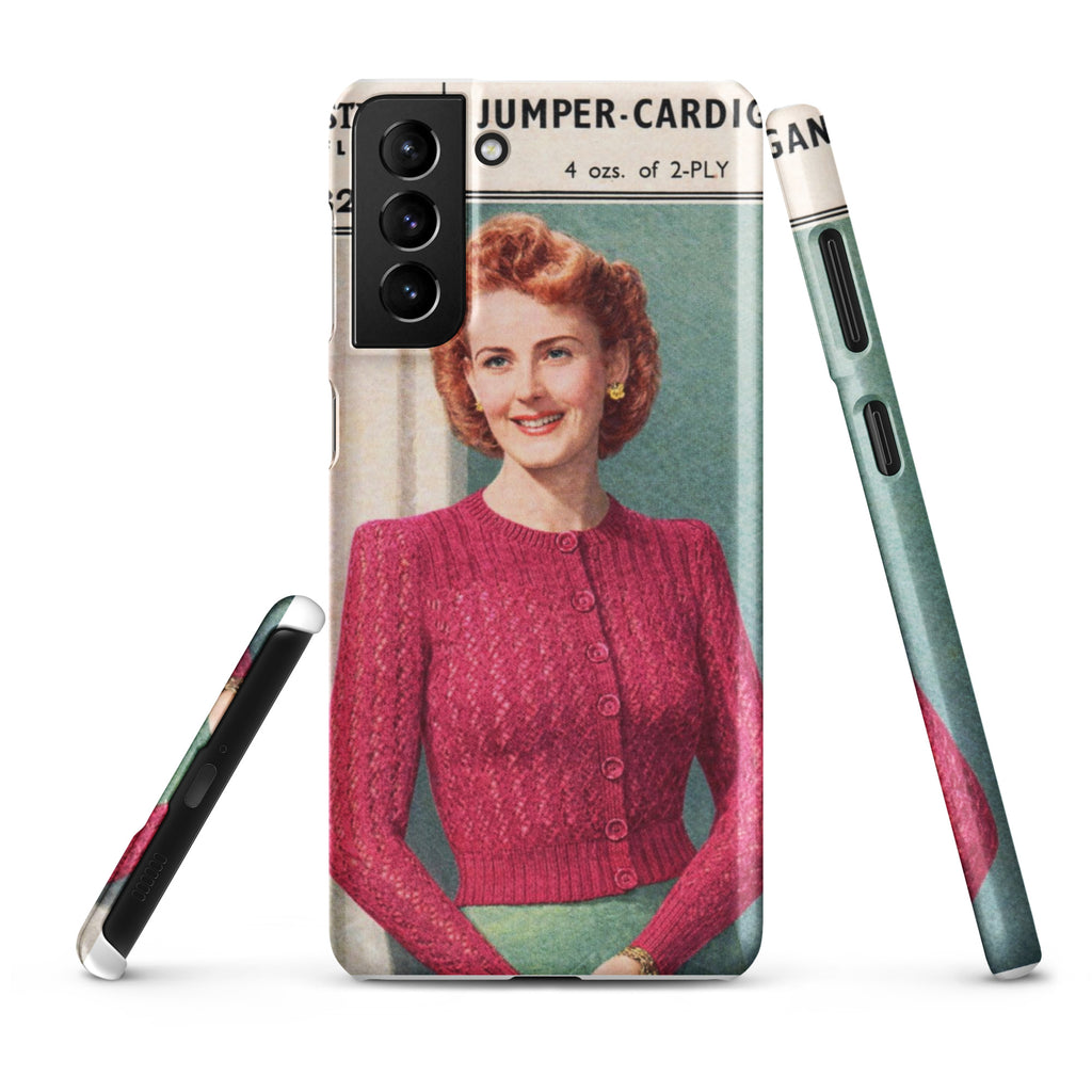 Lacy Cardigan Phone Case Samsung® - Sitting Pretty Knits