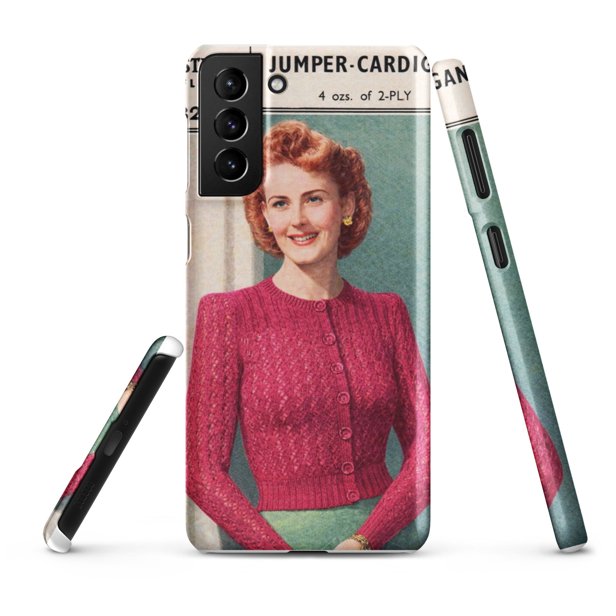 Lacy Cardigan Phone Case Samsung® - Sitting Pretty Knits