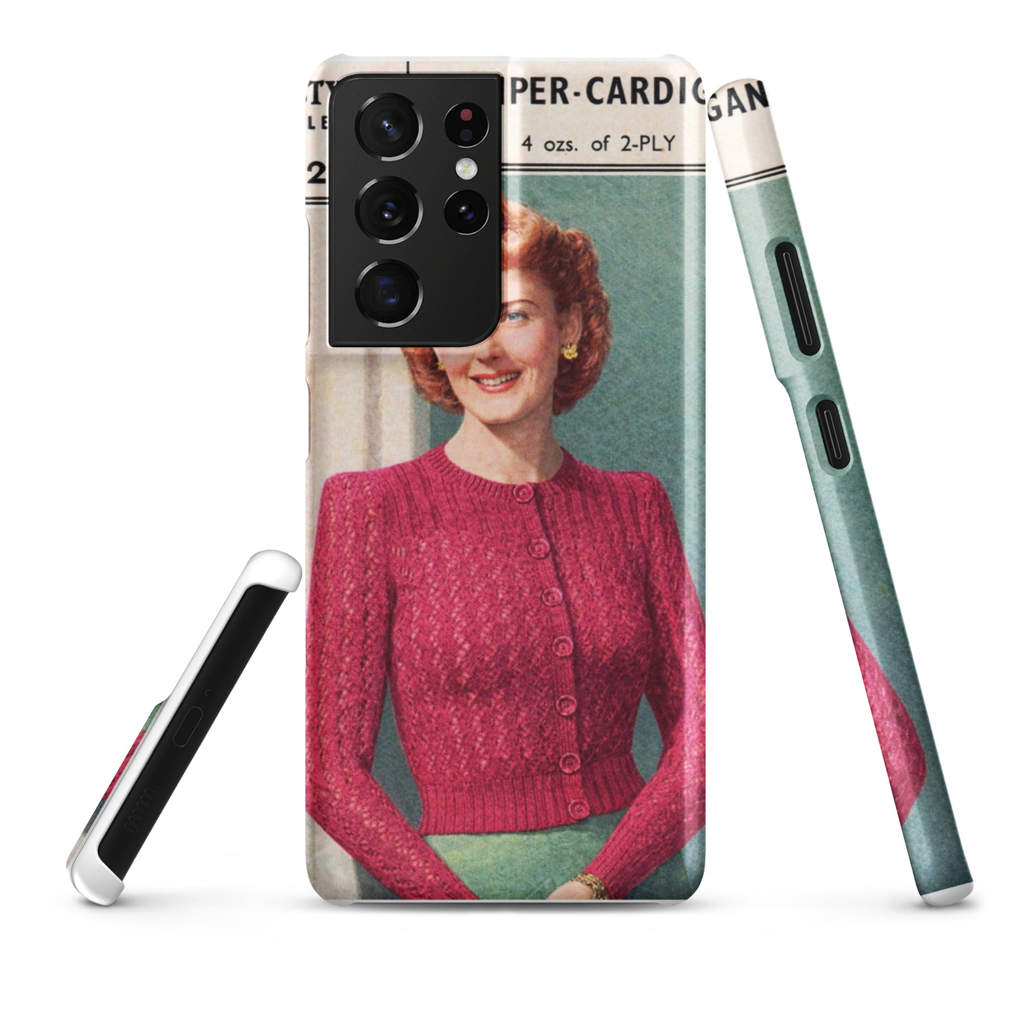 Lacy Cardigan Phone Case Samsung® - Sitting Pretty Knits
