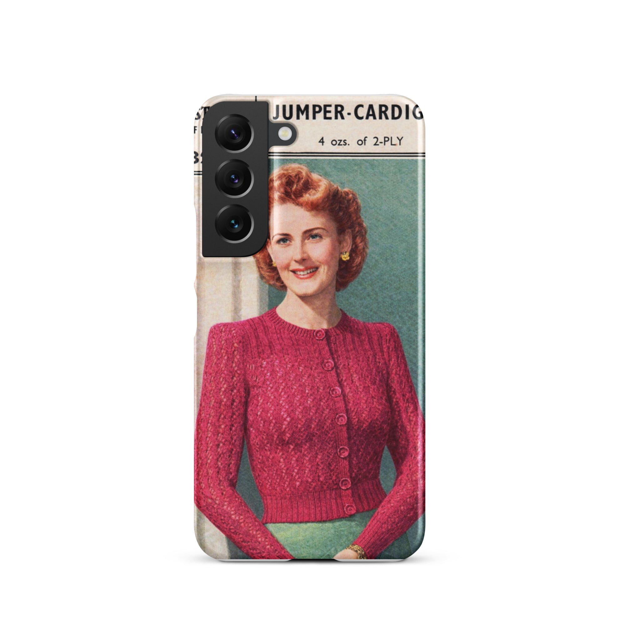 Lacy Cardigan Phone Case Samsung® - Sitting Pretty Knits