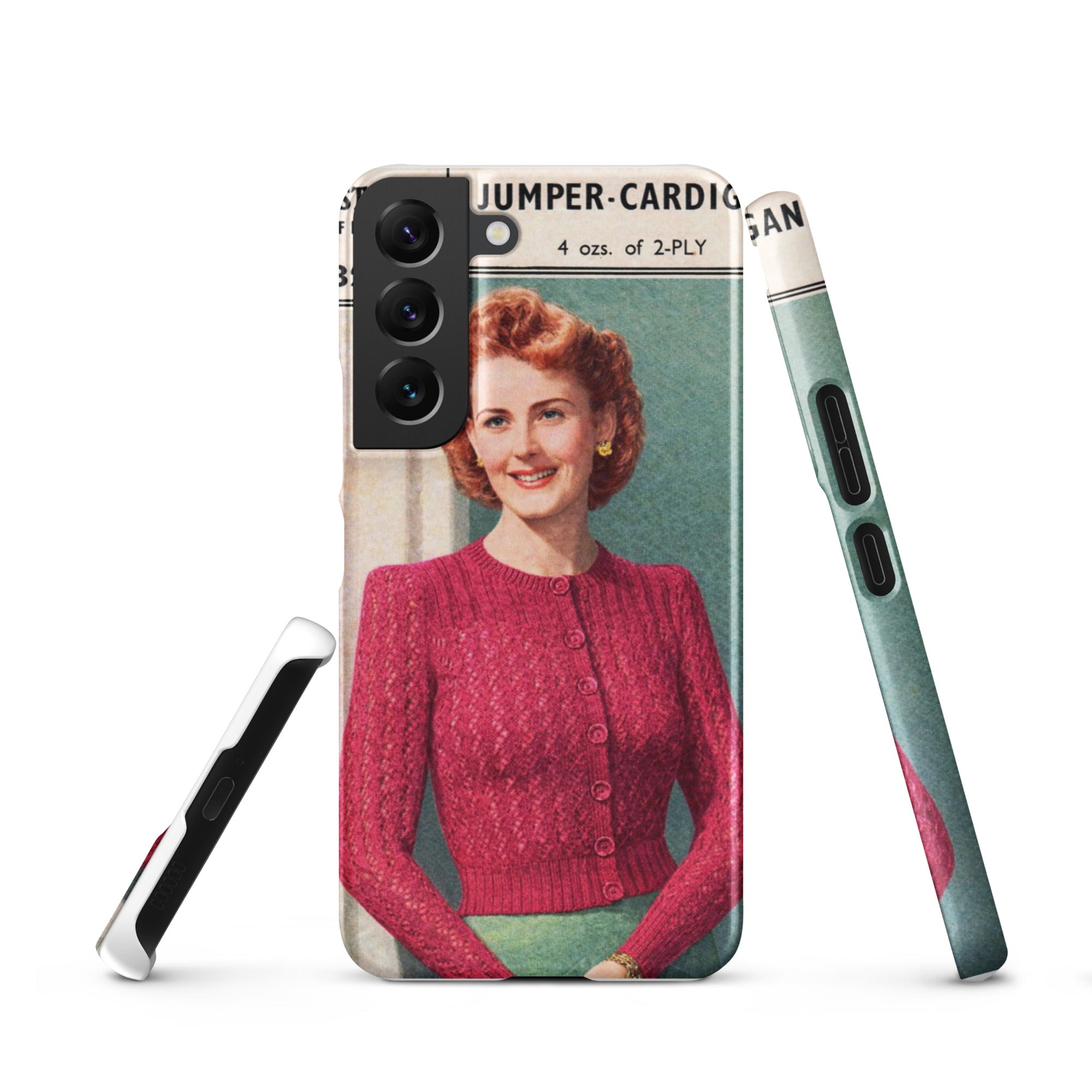 Lacy Cardigan Phone Case Samsung® - Sitting Pretty Knits