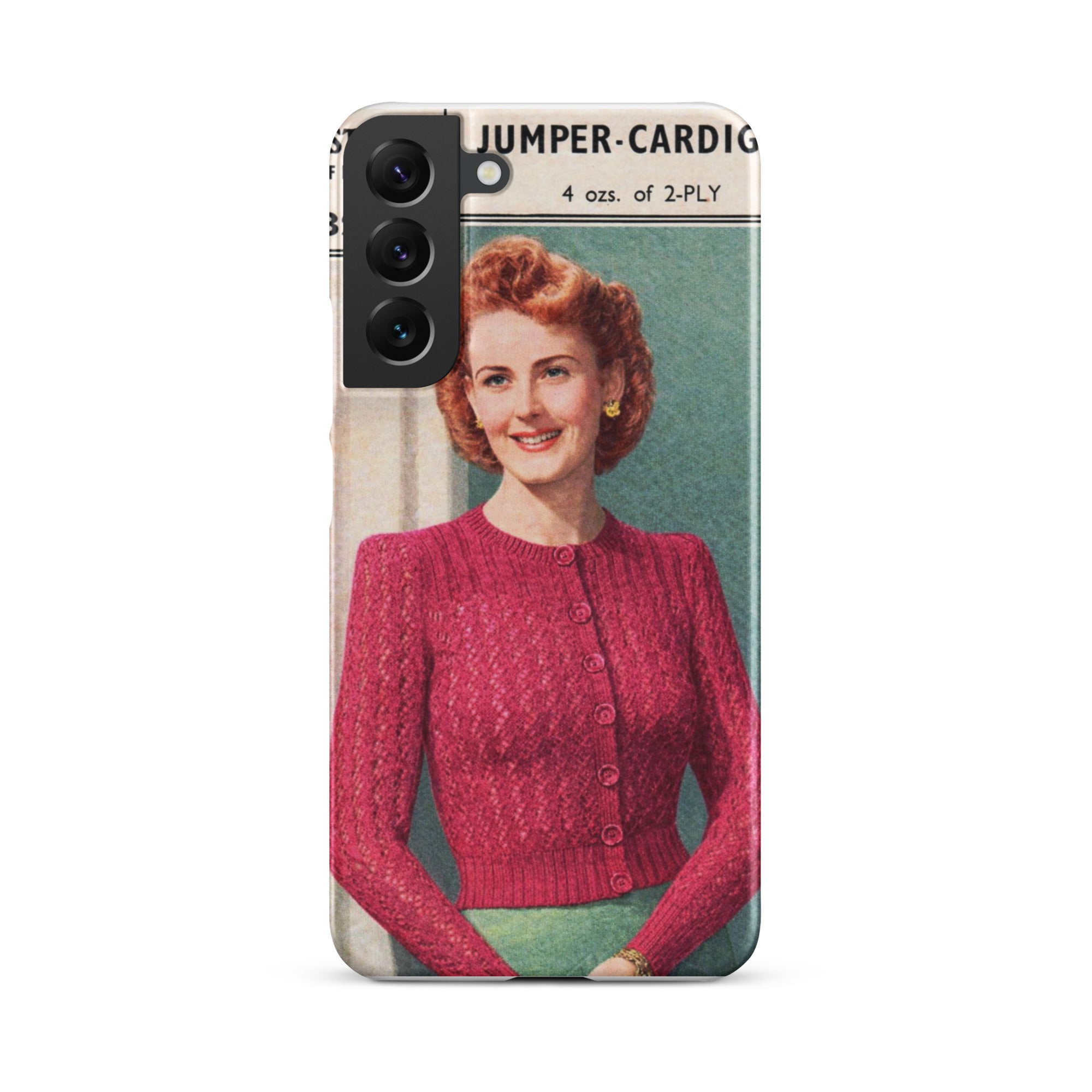 Lacy Cardigan Phone Case Samsung® - Sitting Pretty Knits