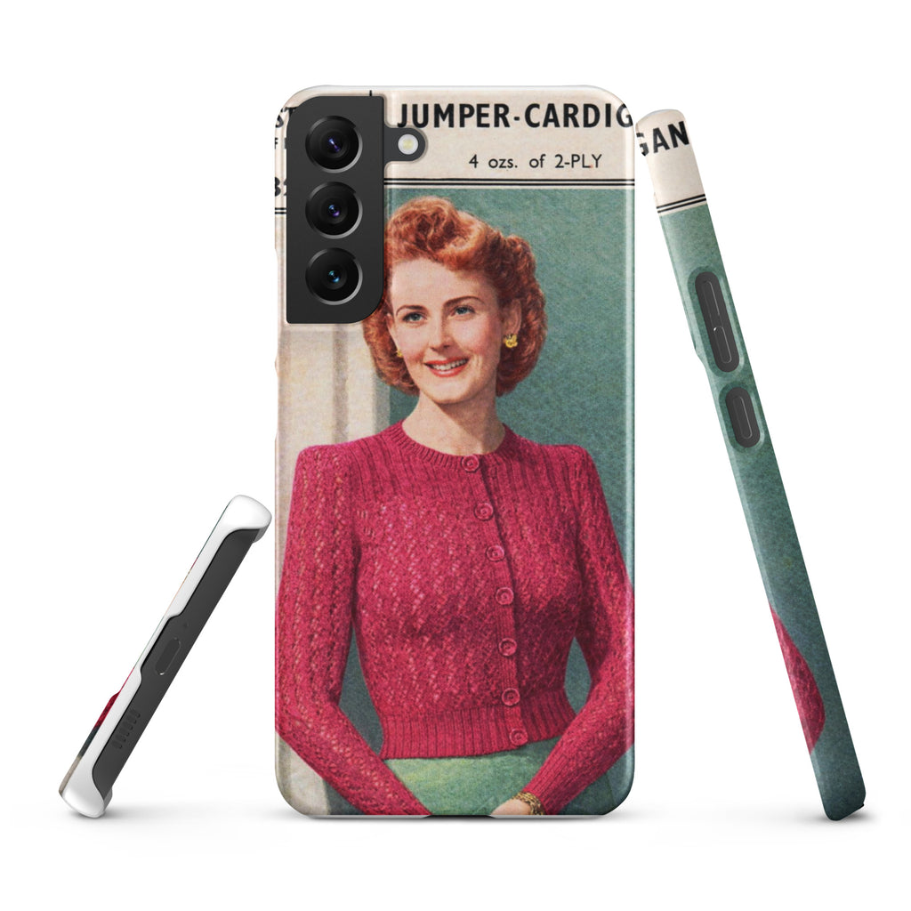 Lacy Cardigan Phone Case Samsung® - Sitting Pretty Knits