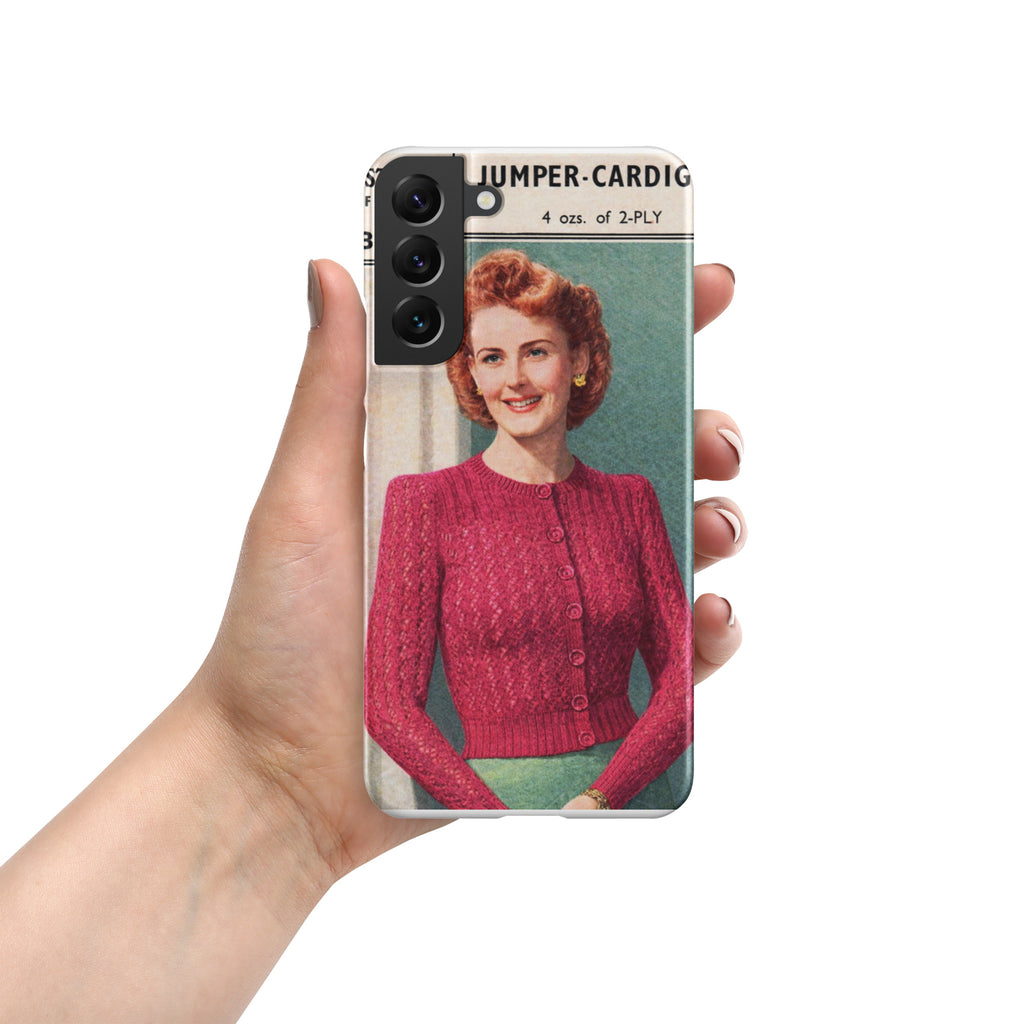Lacy Cardigan Phone Case Samsung® - Sitting Pretty Knits