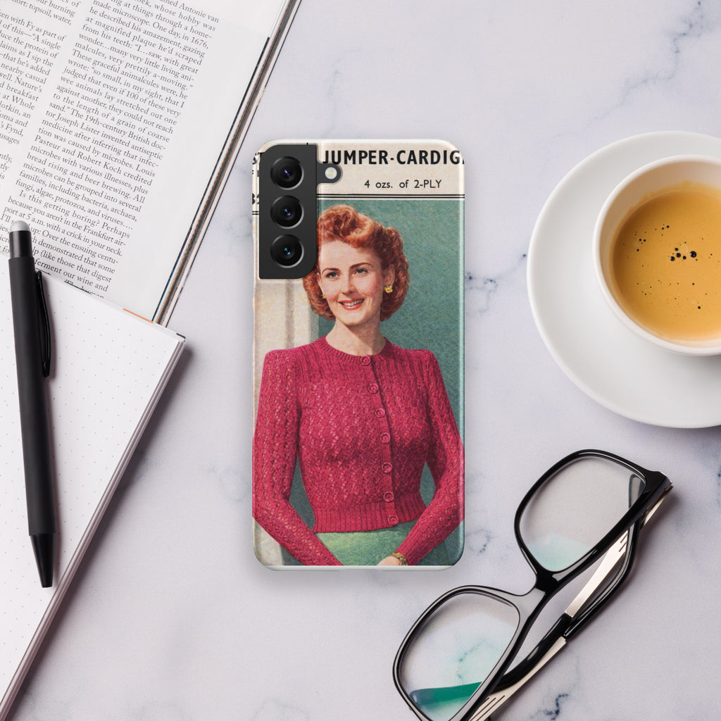 Lacy Cardigan Phone Case Samsung® - Sitting Pretty Knits