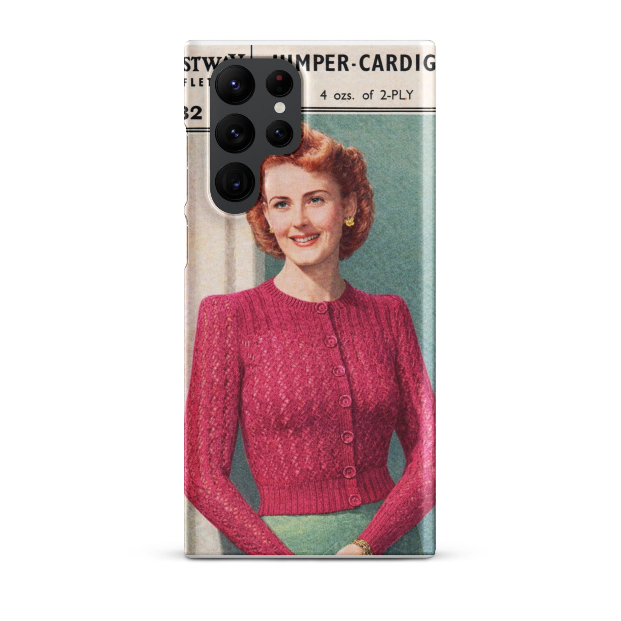 Lacy Cardigan Phone Case Samsung® - Sitting Pretty Knits