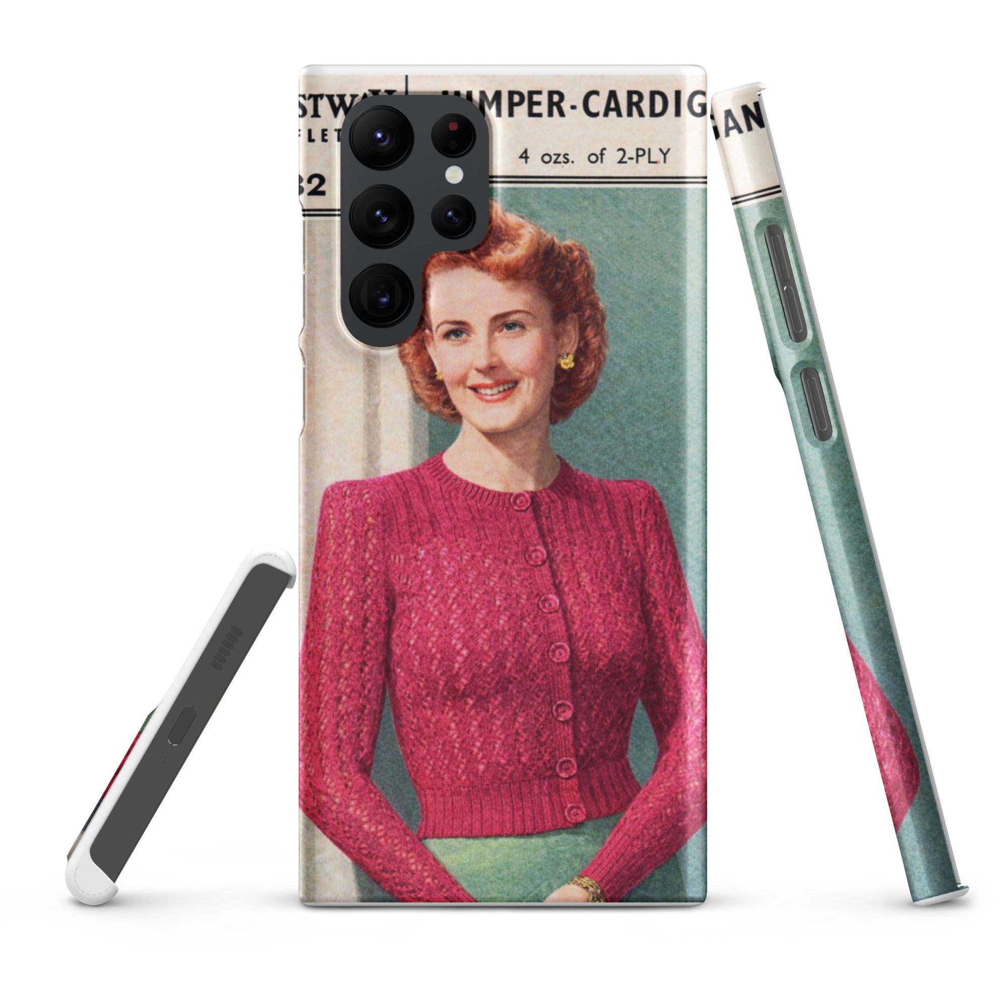 Lacy Cardigan Phone Case Samsung® - Sitting Pretty Knits