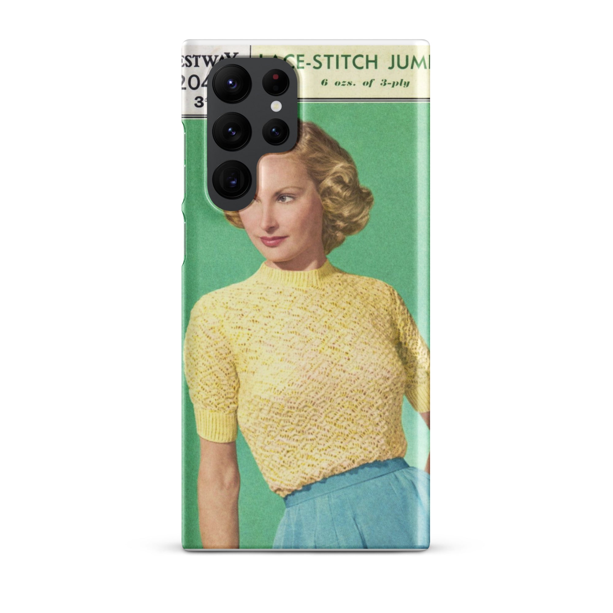 Lace Stitch Jumper Phone Case for Samsung® - Sitting Pretty Knits