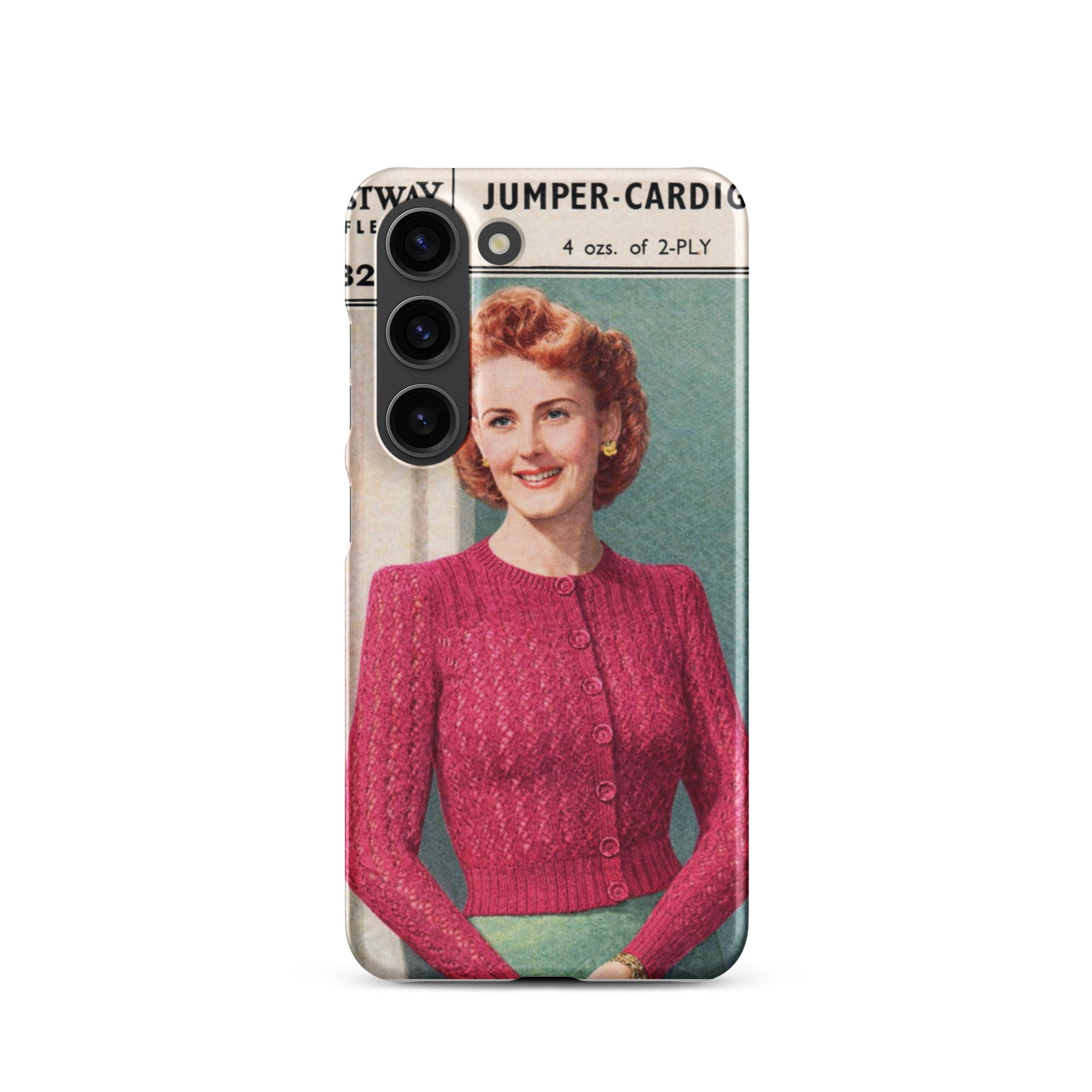 Lacy Cardigan Phone Case Samsung® - Sitting Pretty Knits