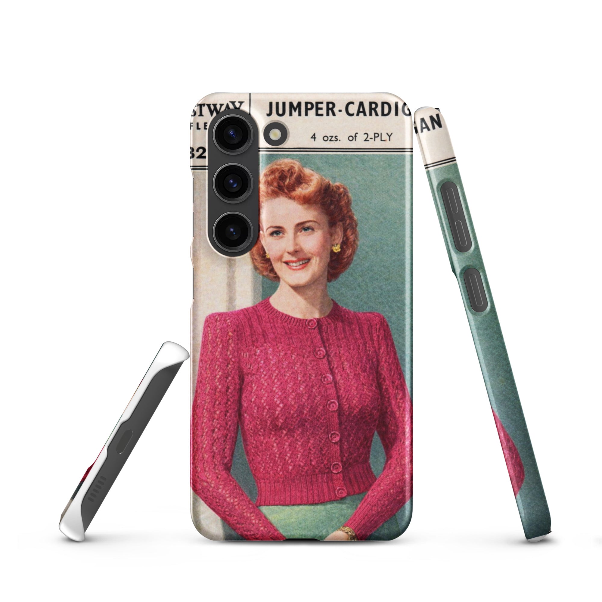 Lacy Cardigan Phone Case Samsung® - Sitting Pretty Knits