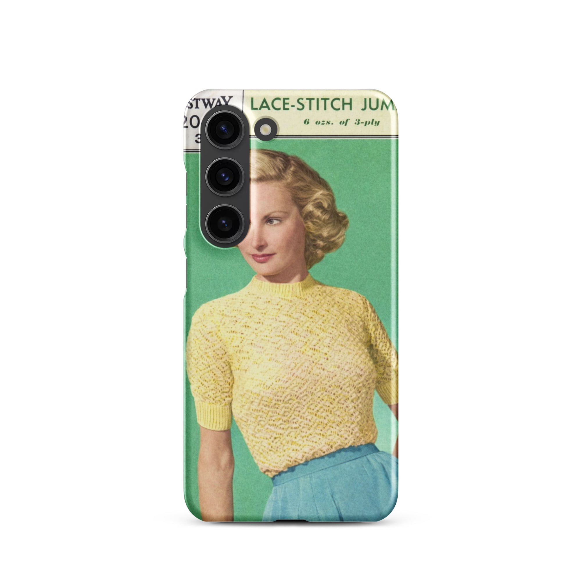Lace Stitch Jumper Phone Case for Samsung® - Sitting Pretty Knits